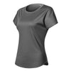 Drift Halo - T-shirt women‘s 100% recycled micro polyester - 811 - Dark gray melange