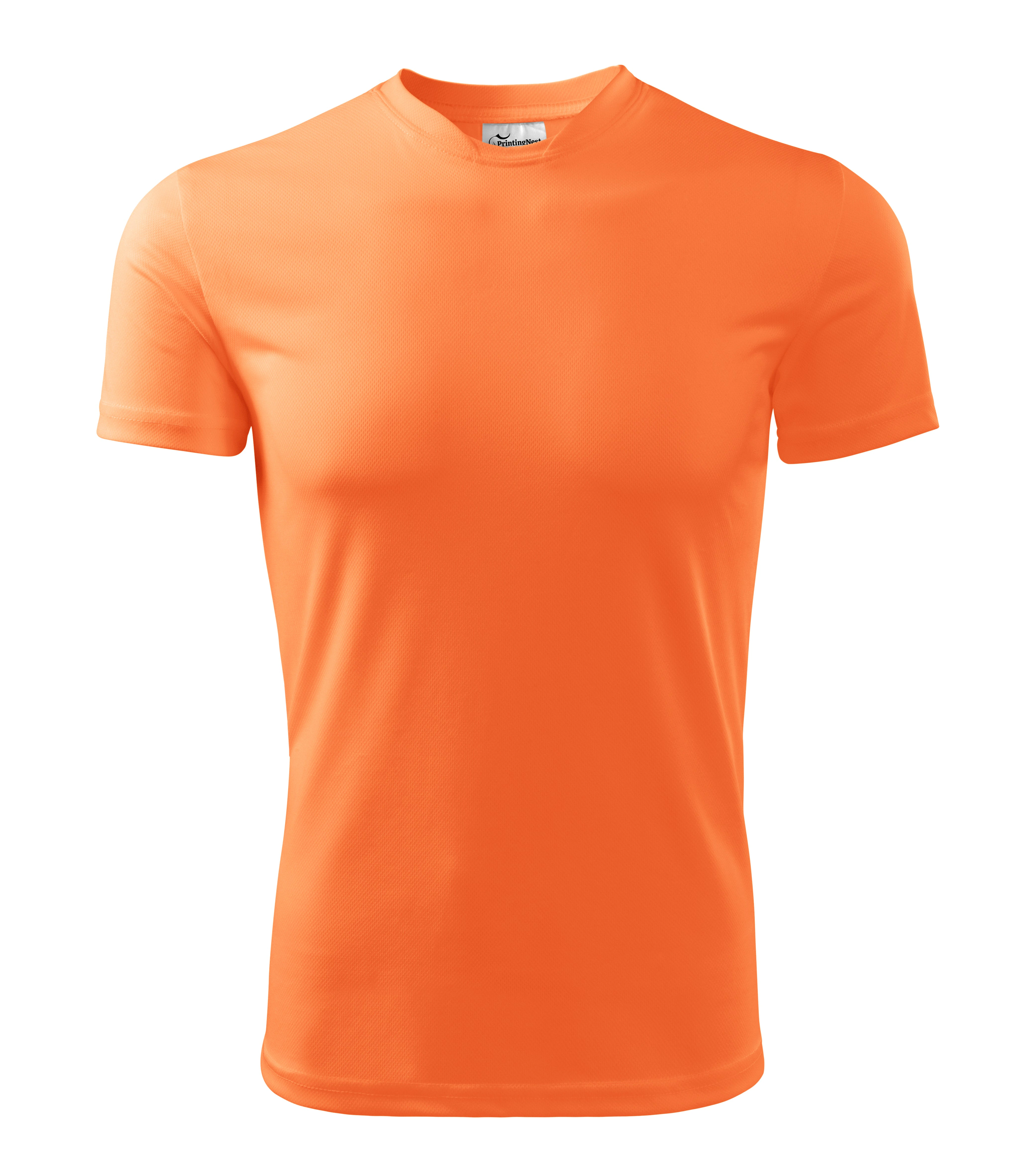 Hunter Drift - T-Shirt Herren 100% Polyester - 124, Neonmandarine, Größe S
