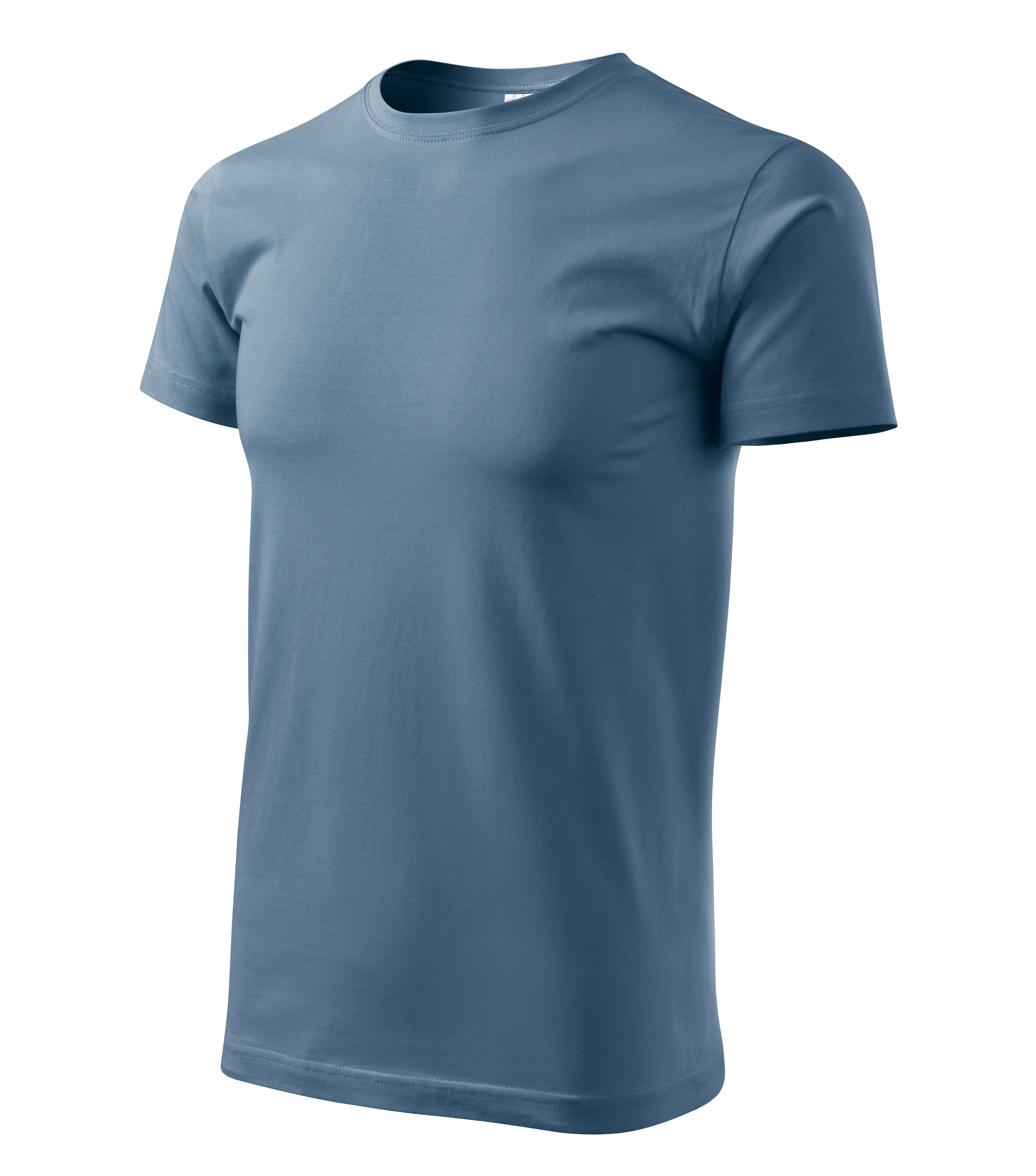 Atlas Horizon - T-shirt men's 100% cotton - 129, denim, size S