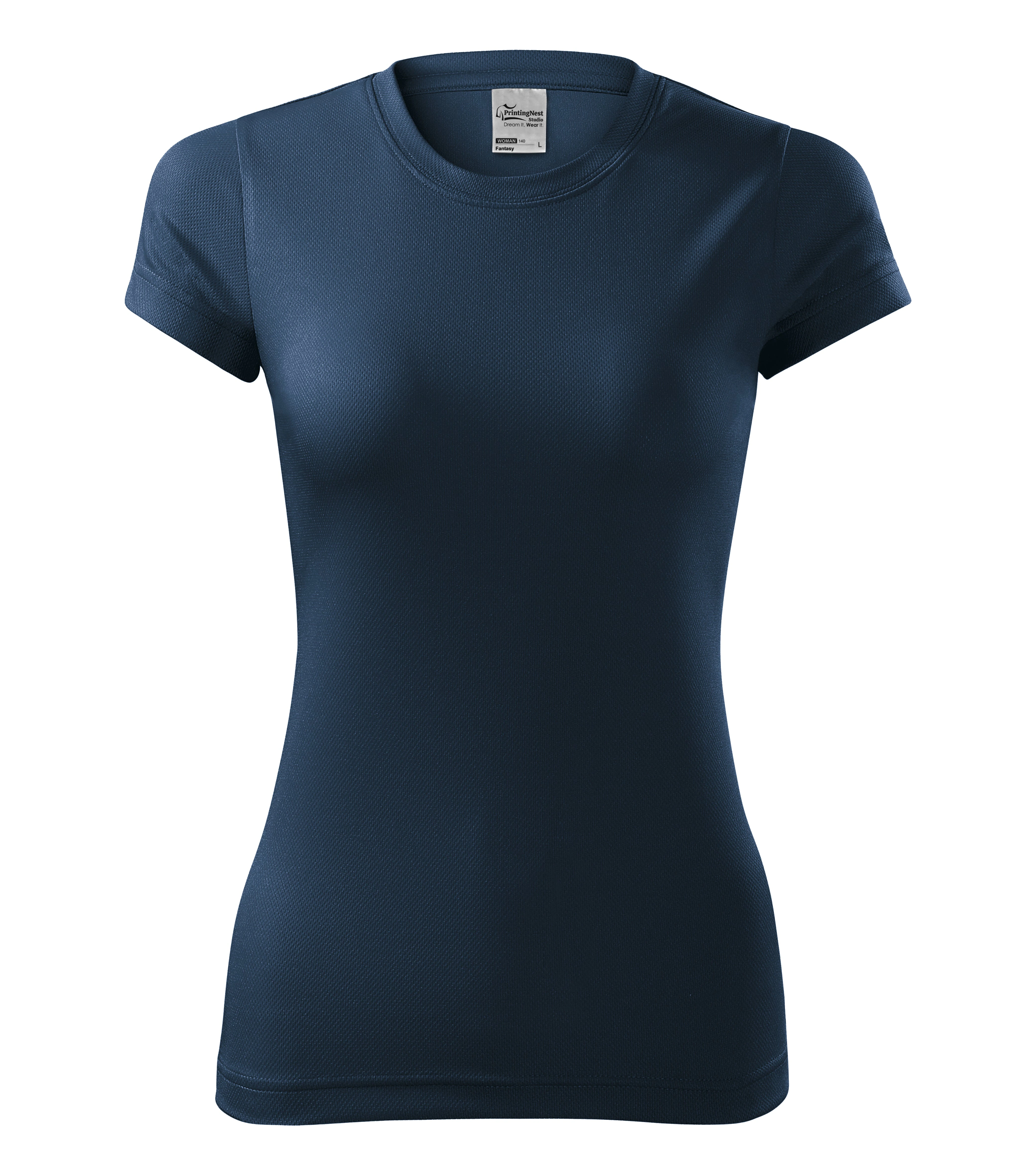 Vital Ease -T-Shirt Damen 100% Polyester - 140, marine blau, Größe XS
