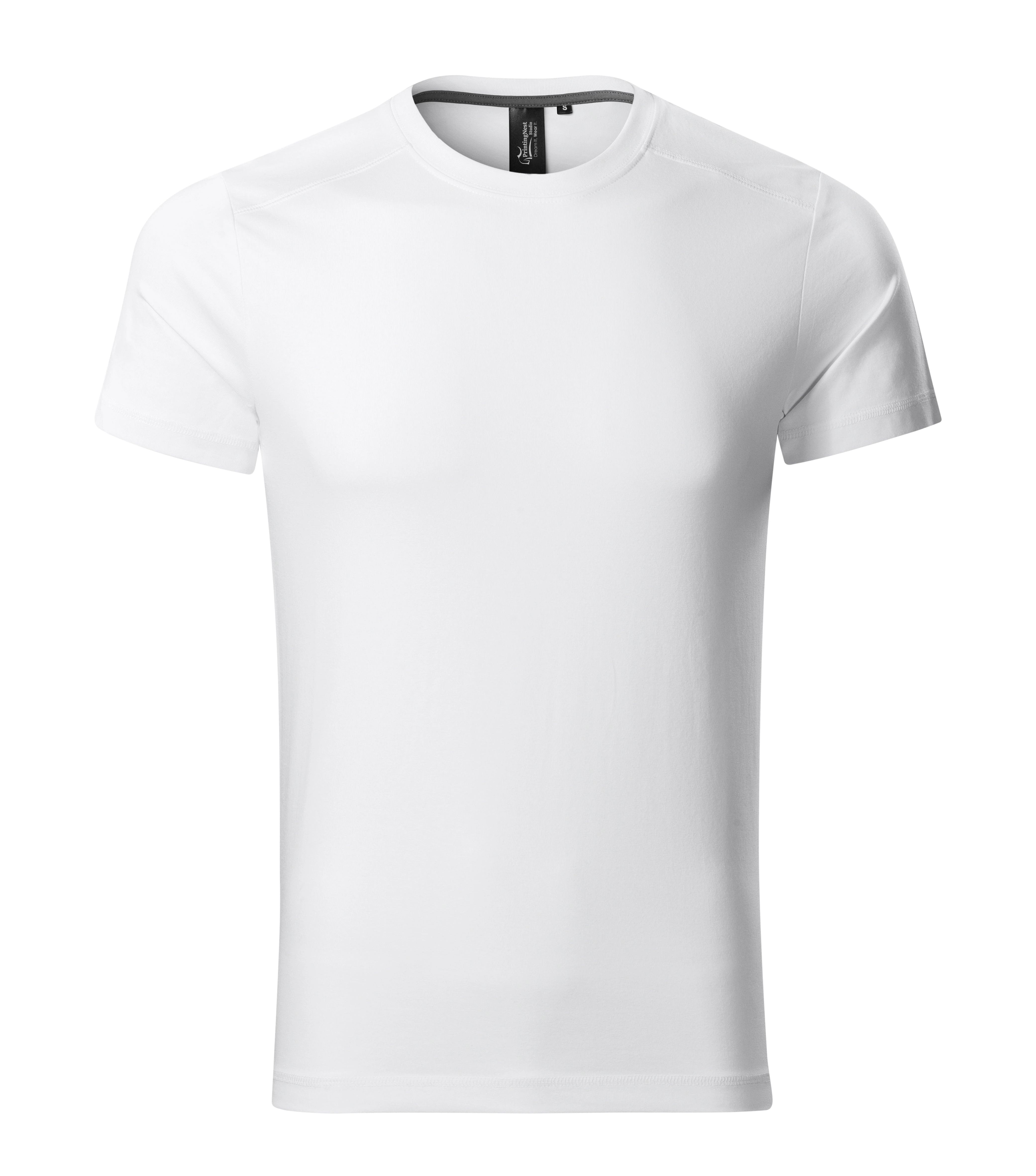 Steelwave - T-Shirt Herren 95% Baumwolle 5% Elasthan - 150, weiß, Größe S
