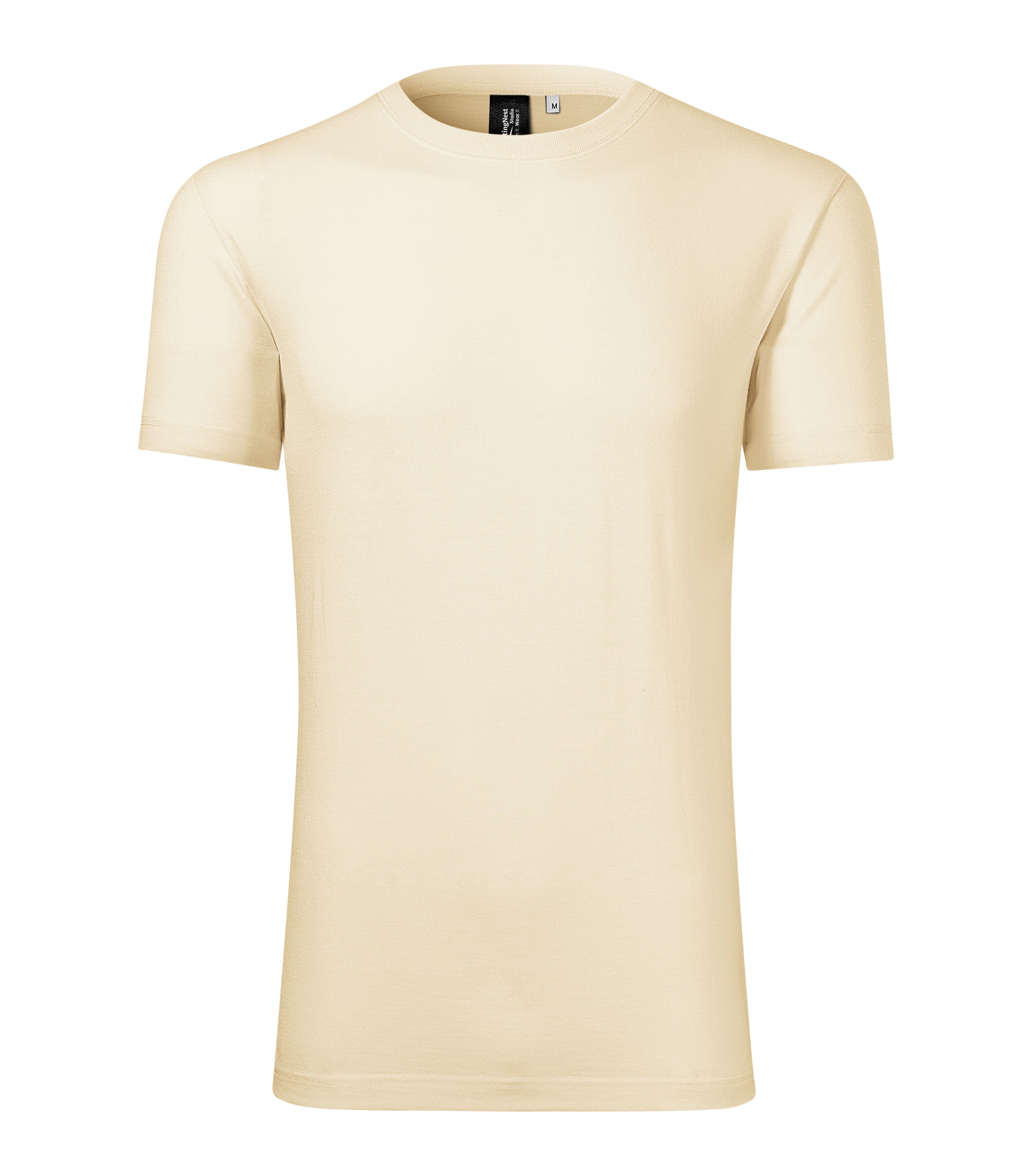 Storm Loom - T-Shirt Herren 100% Merinowolle - 157, Mandel, Größe S