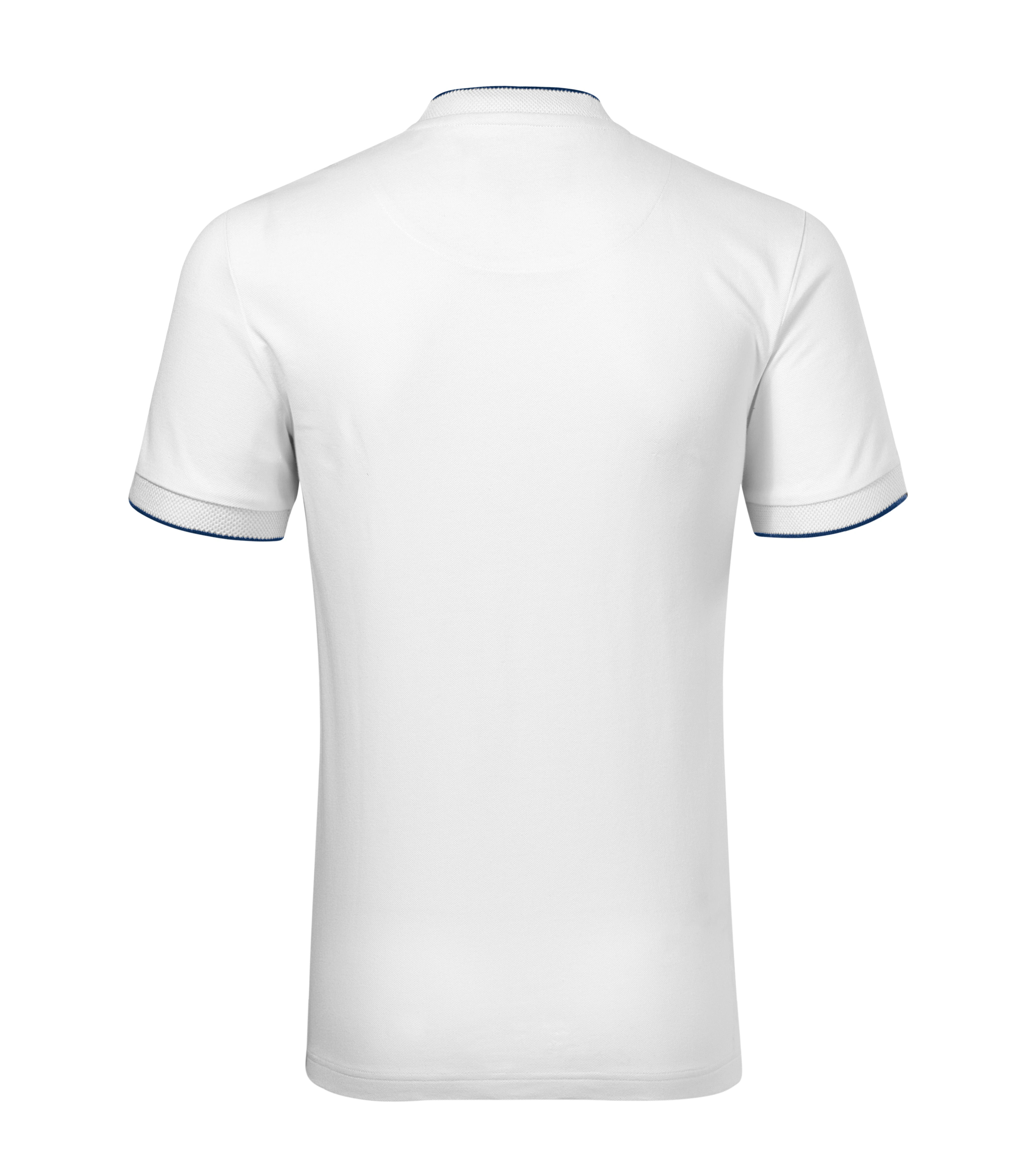 Drakon Sphere -Poloshirt Herren 100% Baumwolle, bomber collar- 273, weiß, Größe S