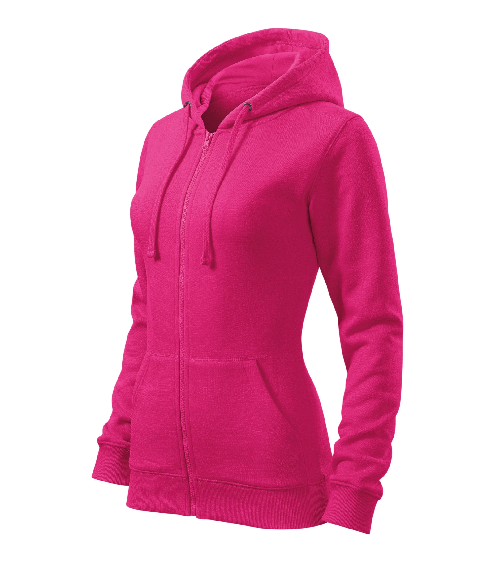 Indigo Crest - Sweatshirt Damen 65% Baumwolle, 35% Polyester - 411, magenta, Größe XS