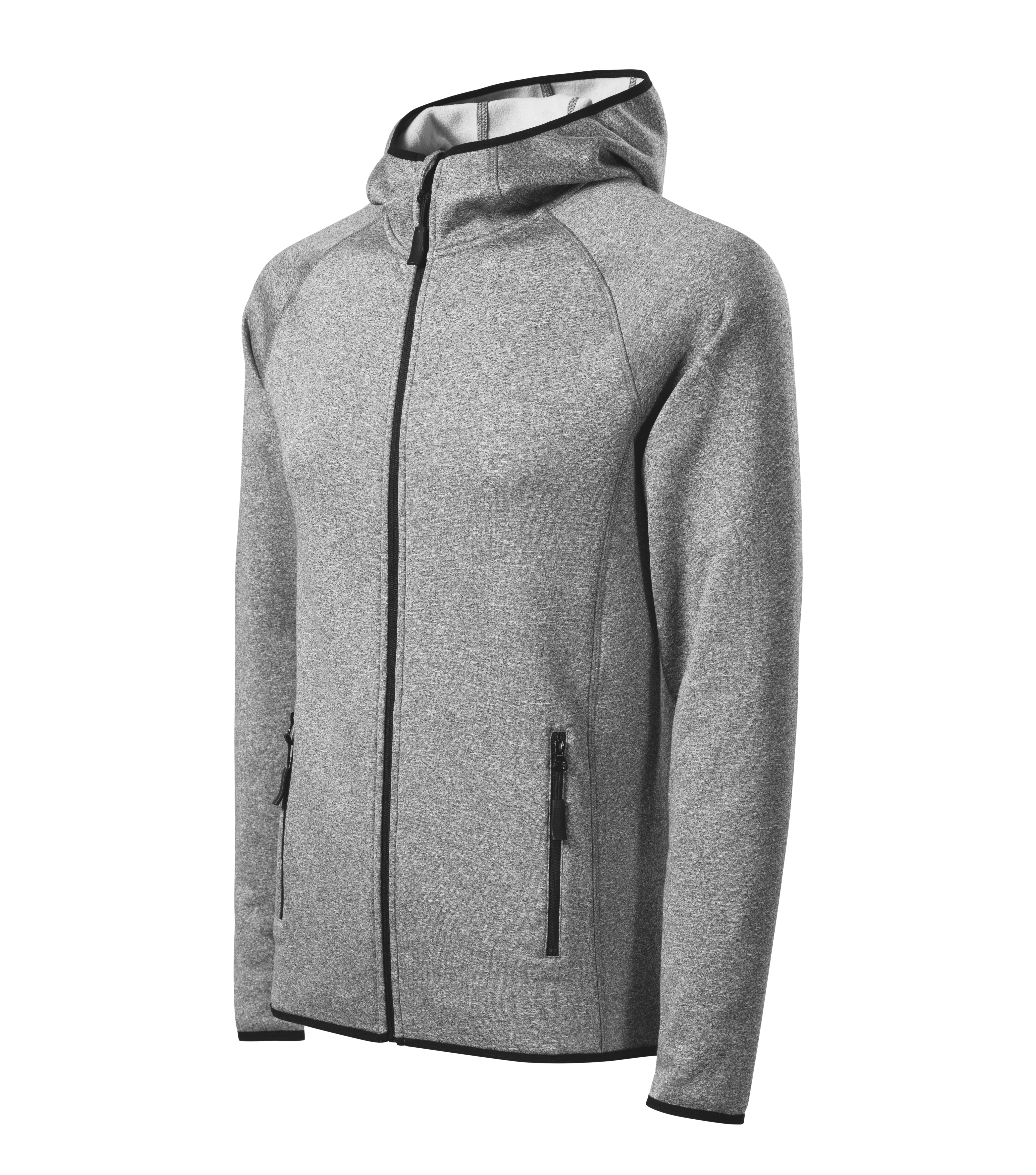 Marzium - Stretchfleece Herren 95% Polyester 5% Elasthan - 417, dunkel Grau meliert, Größe S