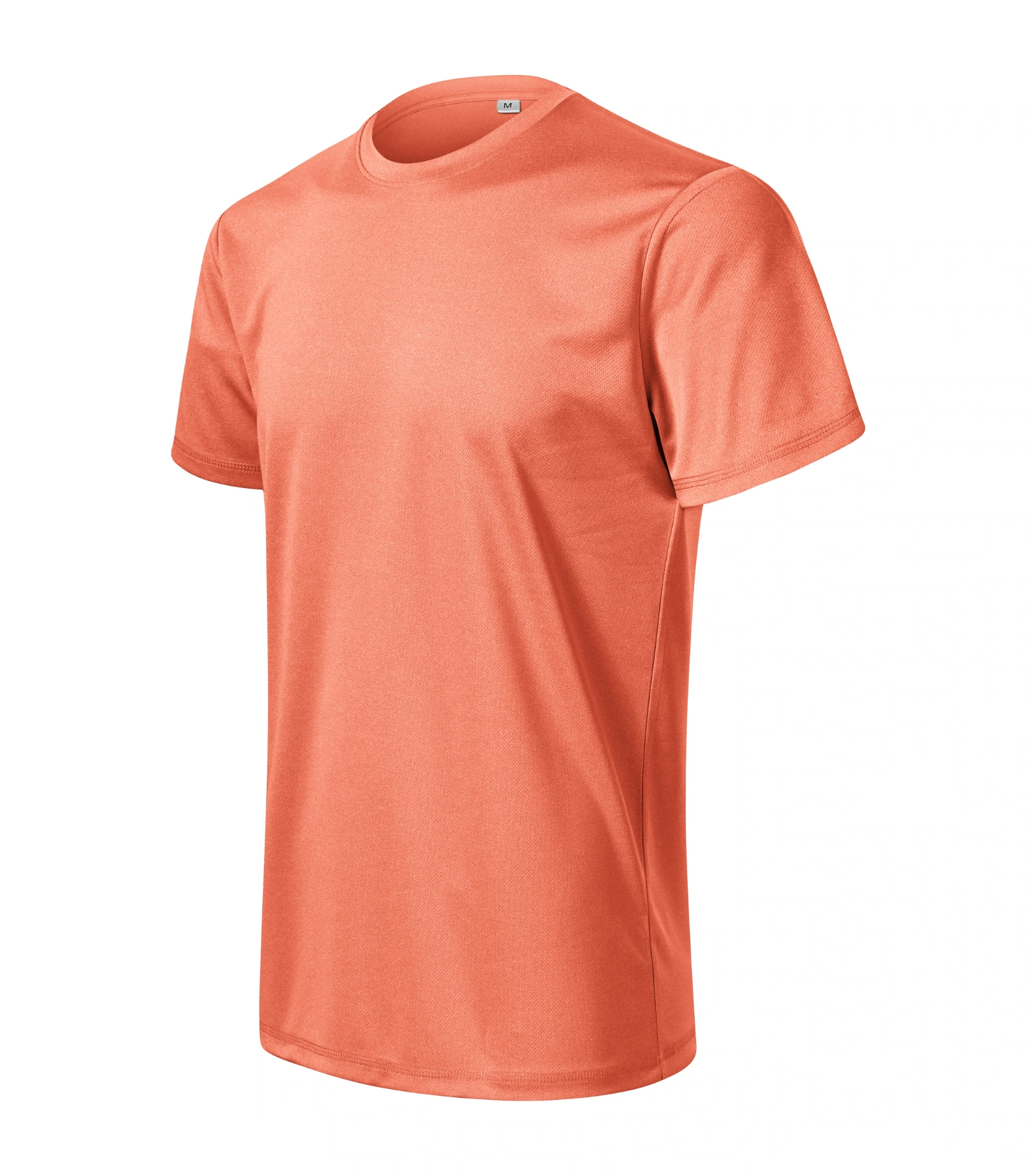 Ember Route - T-Shirt Herren 100% recyceltes Mikropolyester - 817, Sonnenuntergang meliert, Größe S