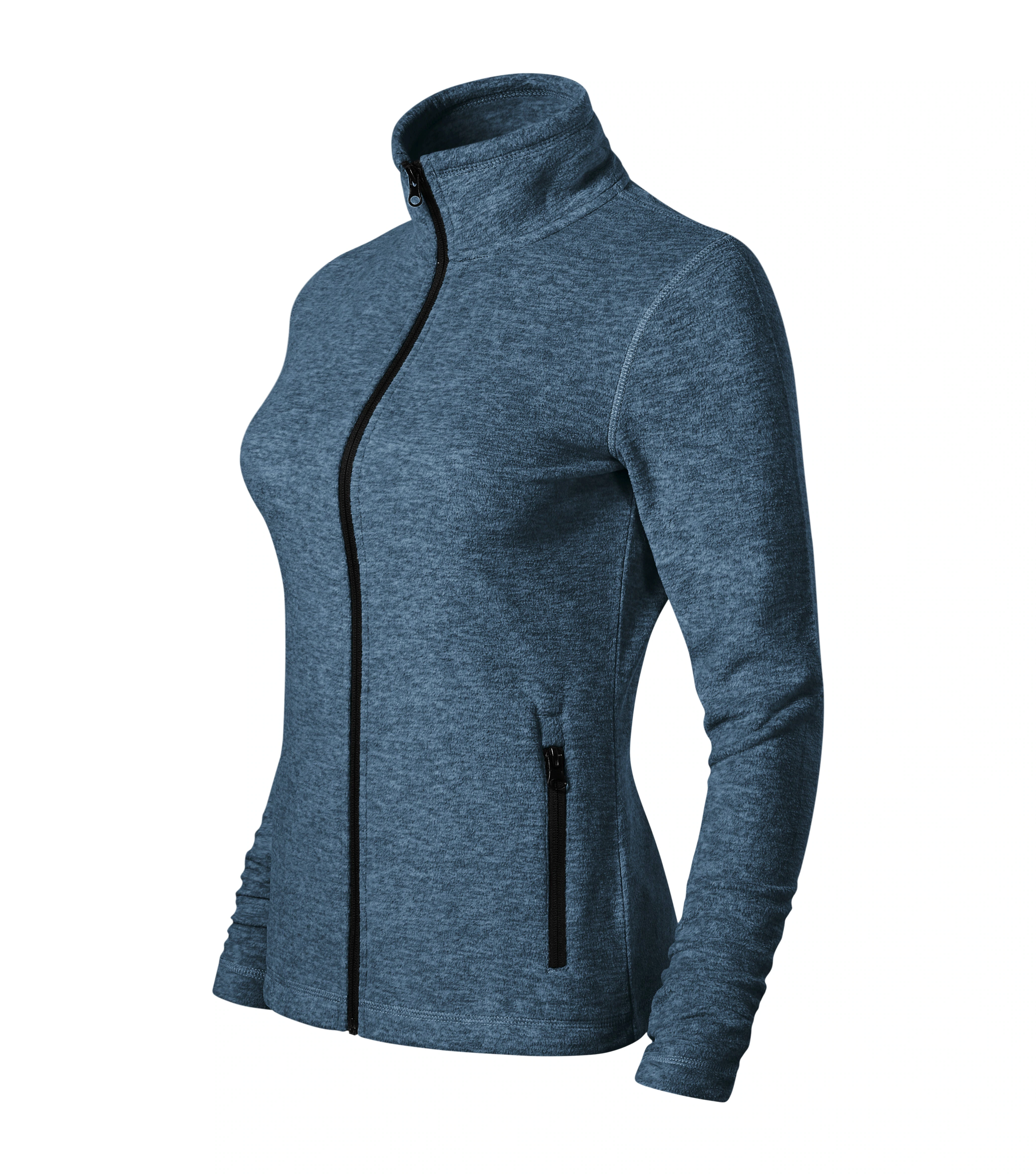 Mistvale - Mikrofleece Damen 100% Polyester - 853, dunkel Denim meliert, Größe XS