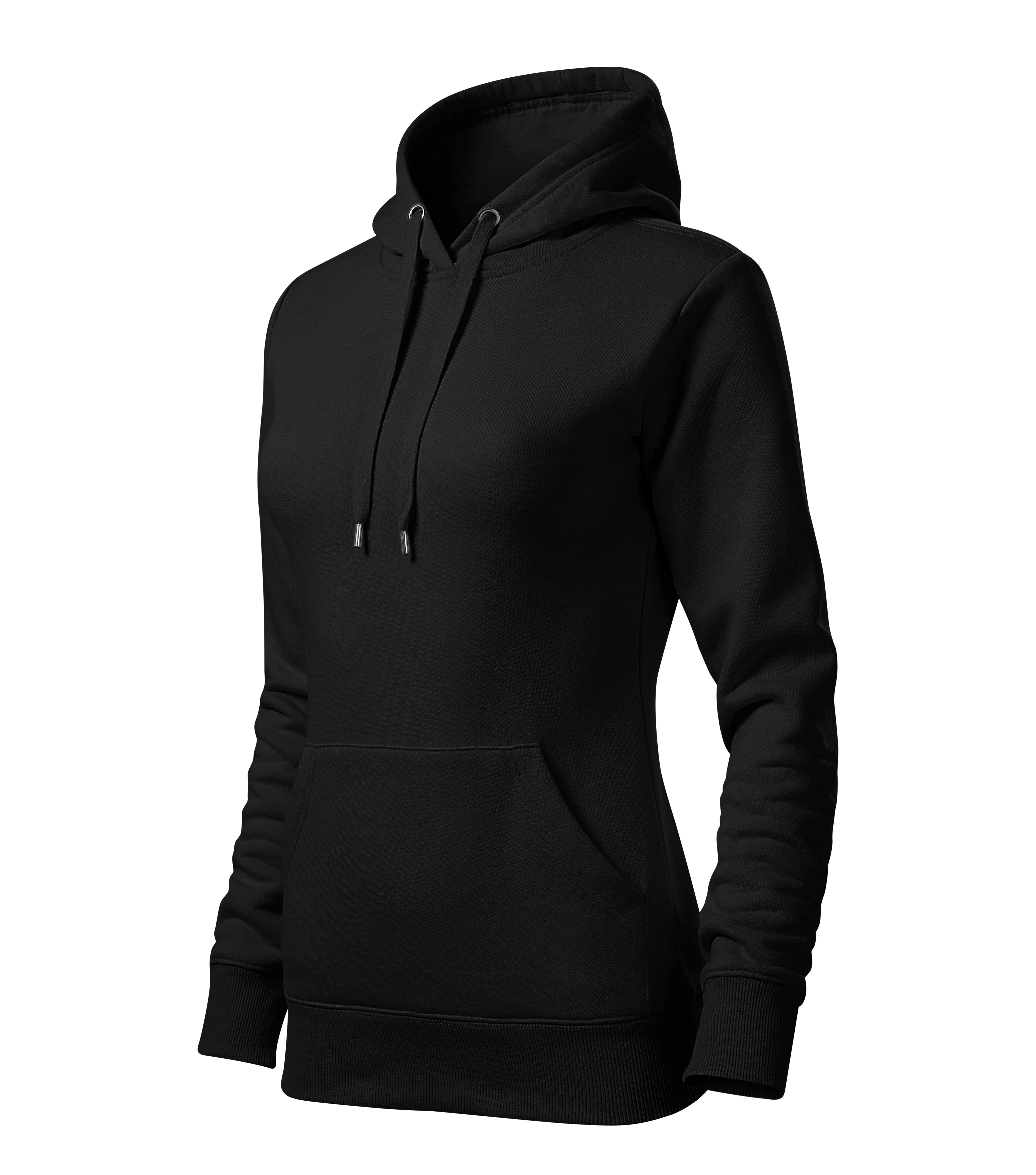 Solene - Sweatshirt Damen 65% Baumwolle 35% Polyester - F14, Schwarz, Größe S