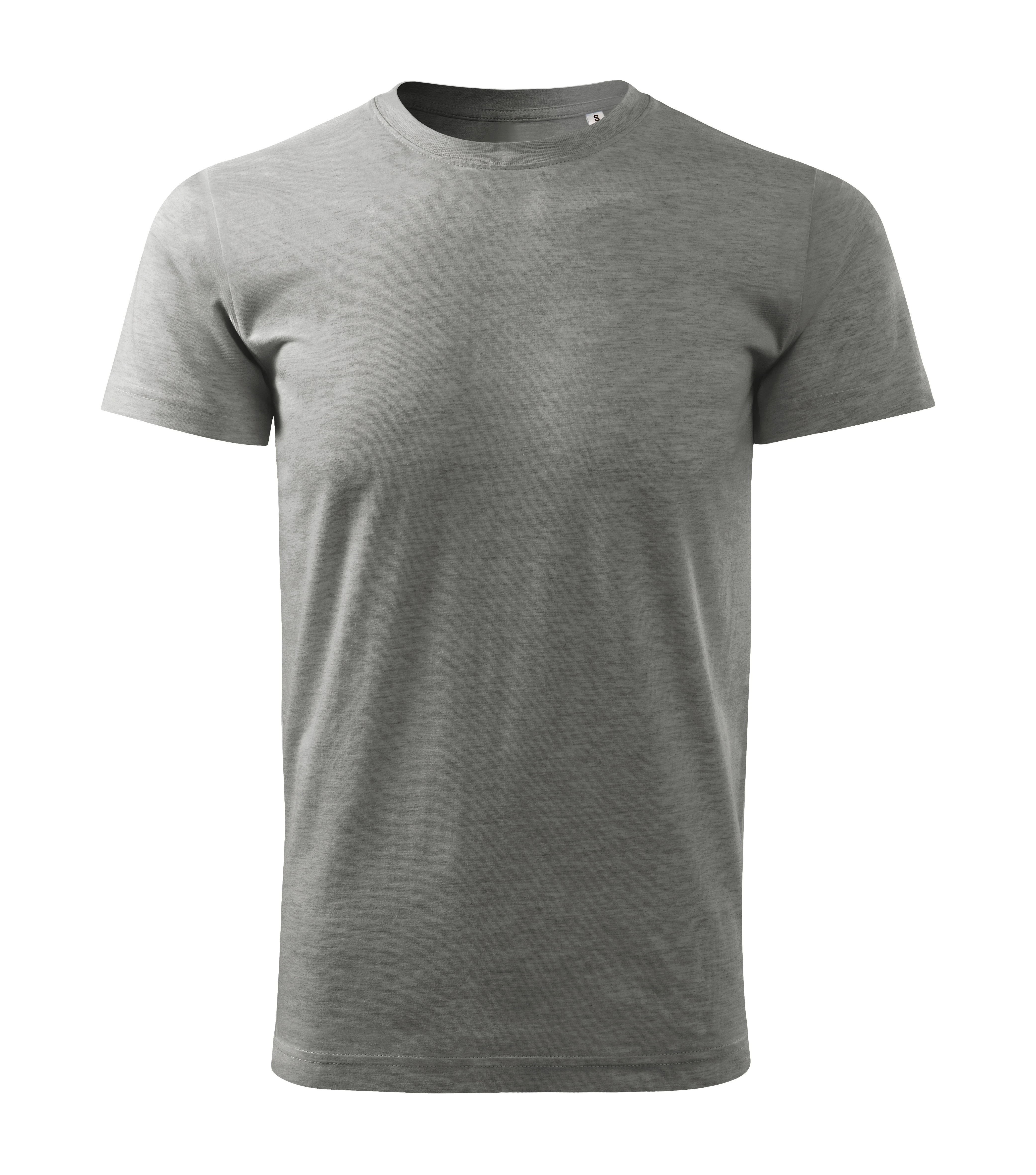 Summit Flow - T-Shirt Herren 100% Baumwolle FREE - F29, dunkel Grau meliert, Größe S