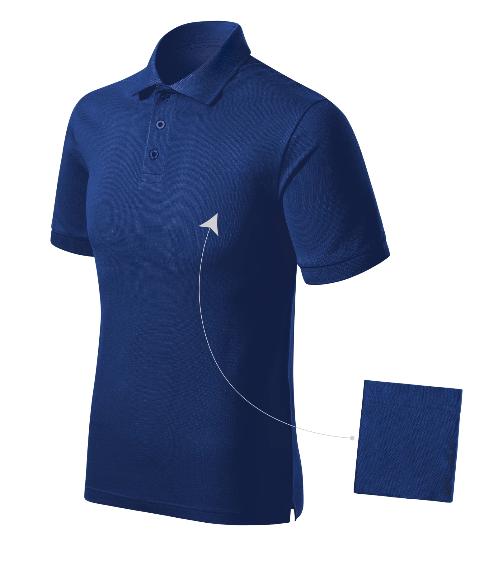 Drift Avenue - Poloshirt Herren 100% vorgeschrumpfte Baumwolle - R20, royal blau, Größe XL