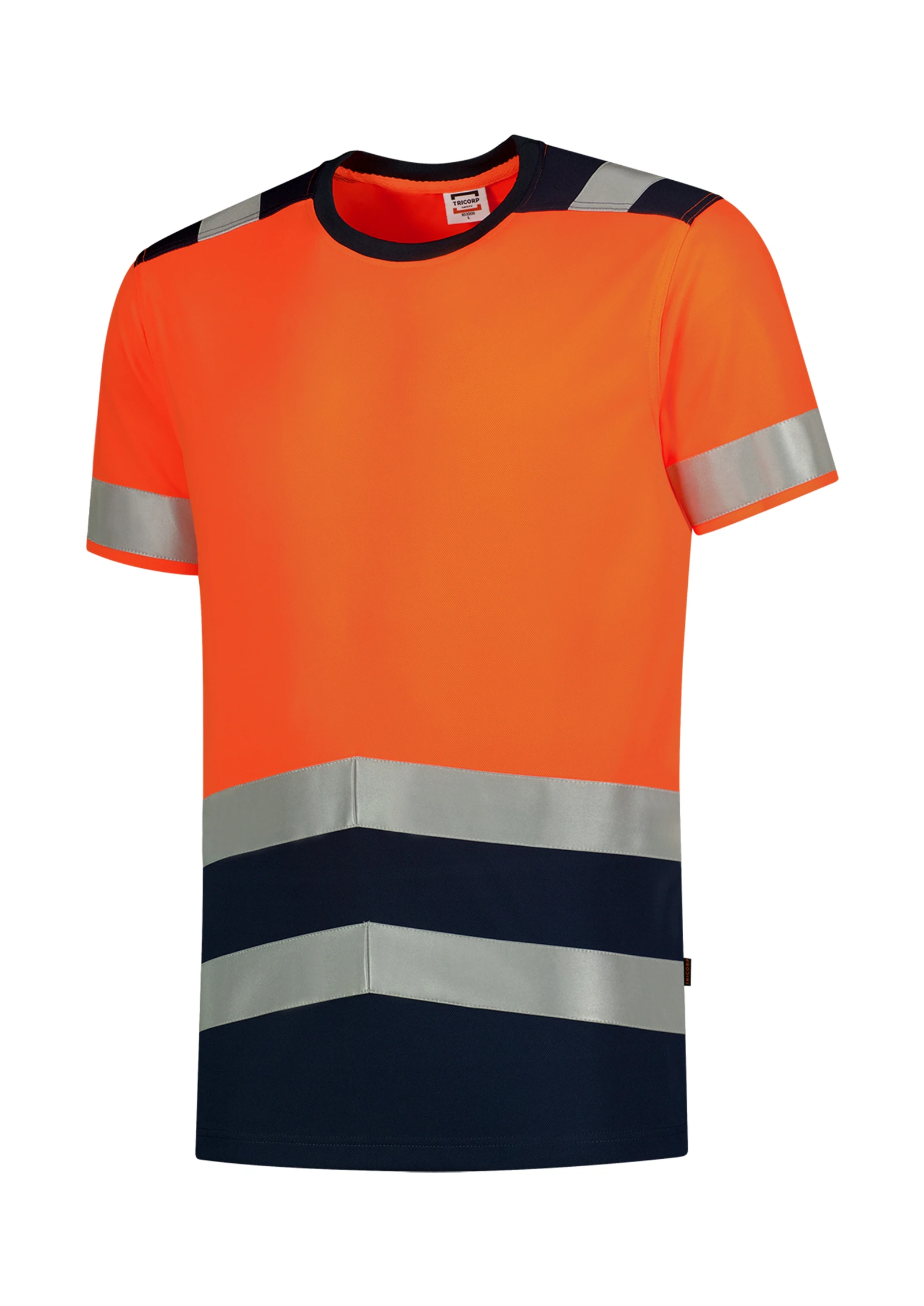 Aster Harbor - Warnschutz-T-Shirt Unisex 100% Polyester Cooldry - T01, fluoreszierend Orange, Größe S