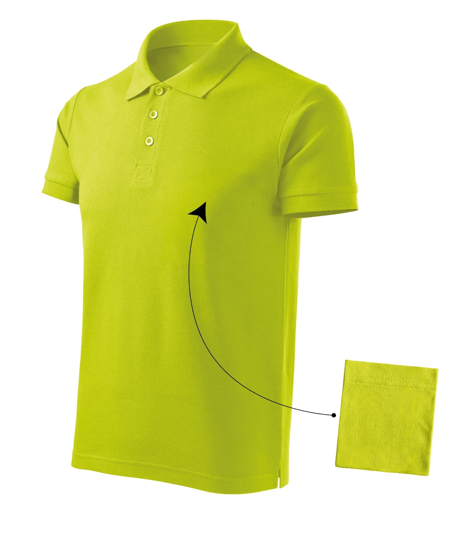 Ever Path - Poloshirt Herren 100% Baumwolle - 212 in Limettengrün