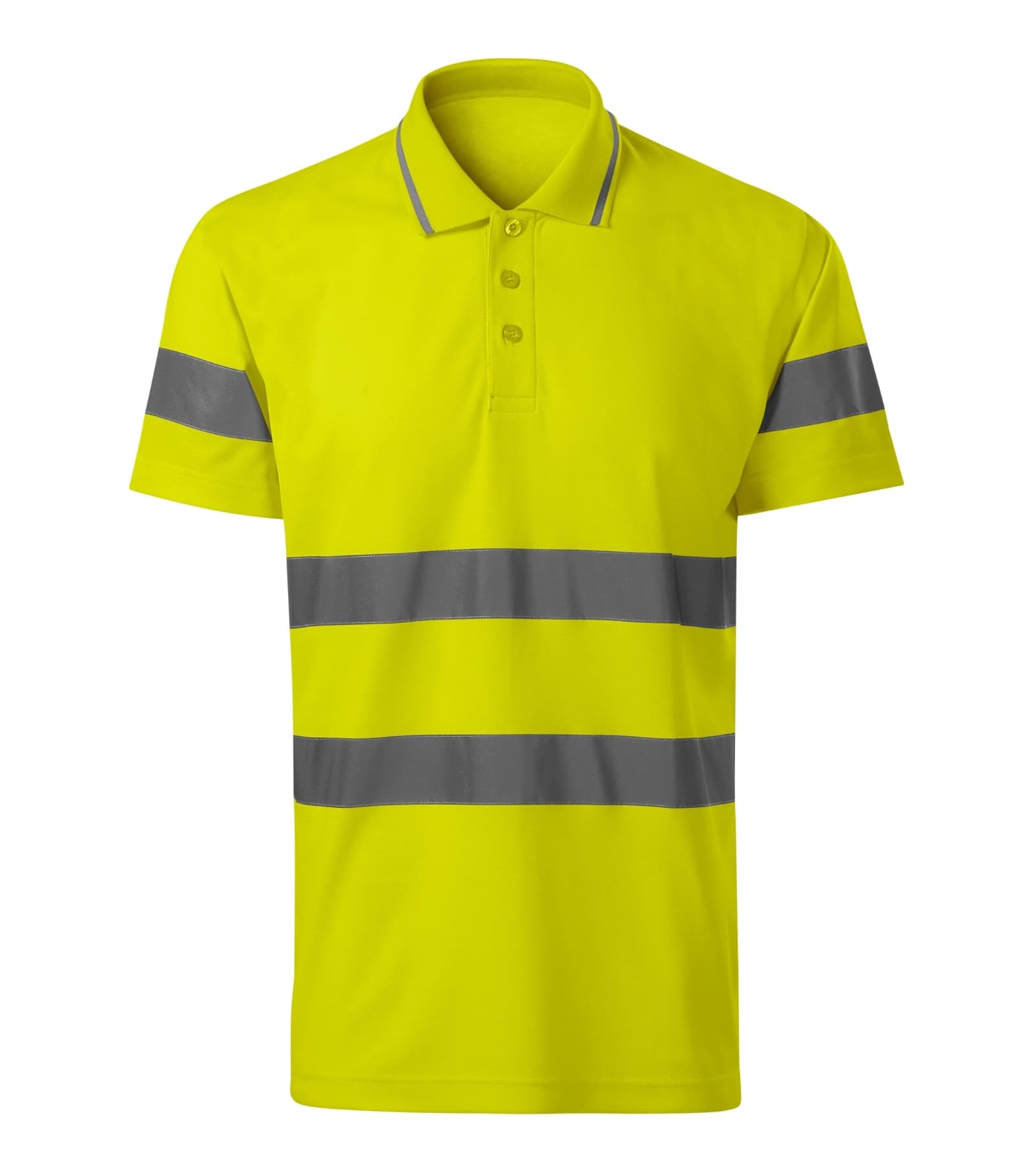 Quartz Pulse - Poloshirt Unisex 55% Baumwolle, 45% Polyester - 2V9 in fluoreszierend Gelb