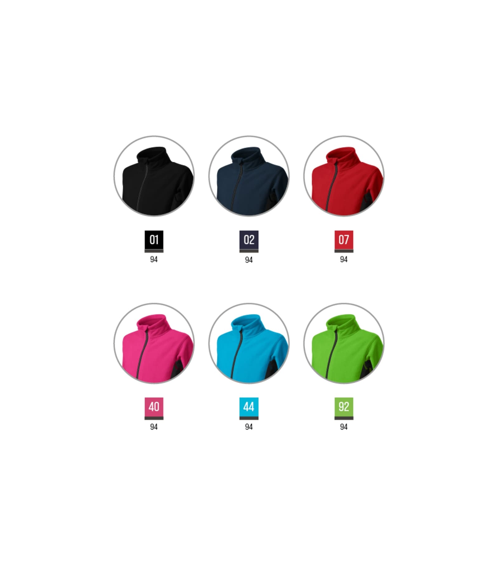 Vivid Line - Fleece Kinder 100% Polyester - 529 in Atollblau
