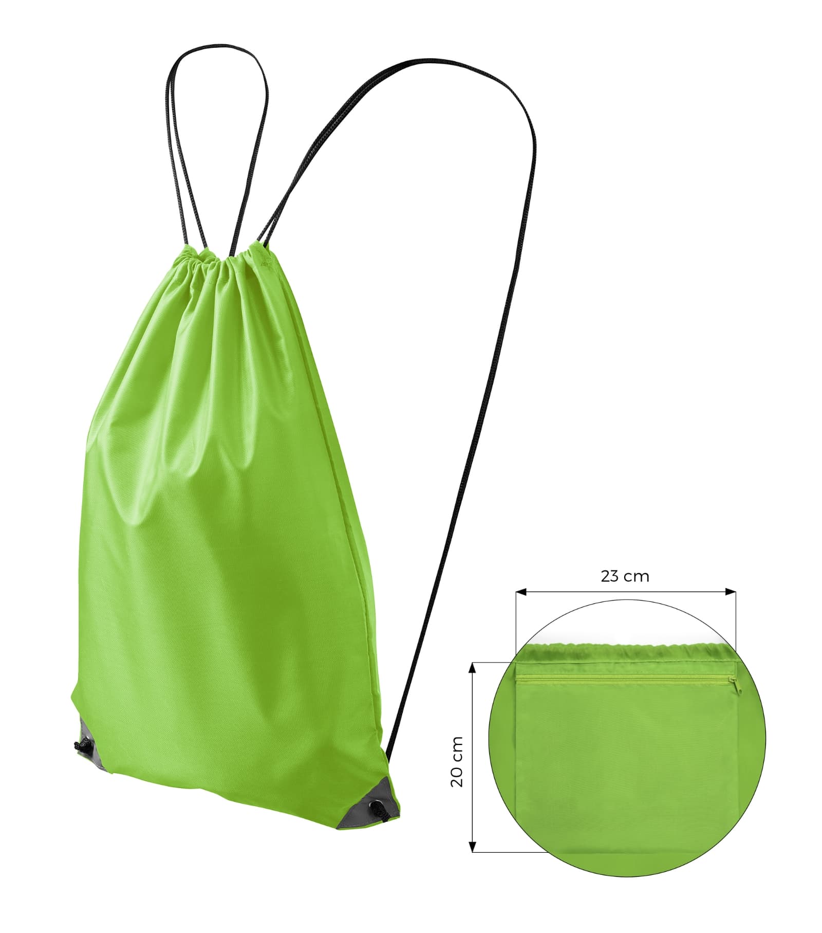 Vale Wave - Turnbeutel Unisex 100% Polyester - 912 in Apfelgrün