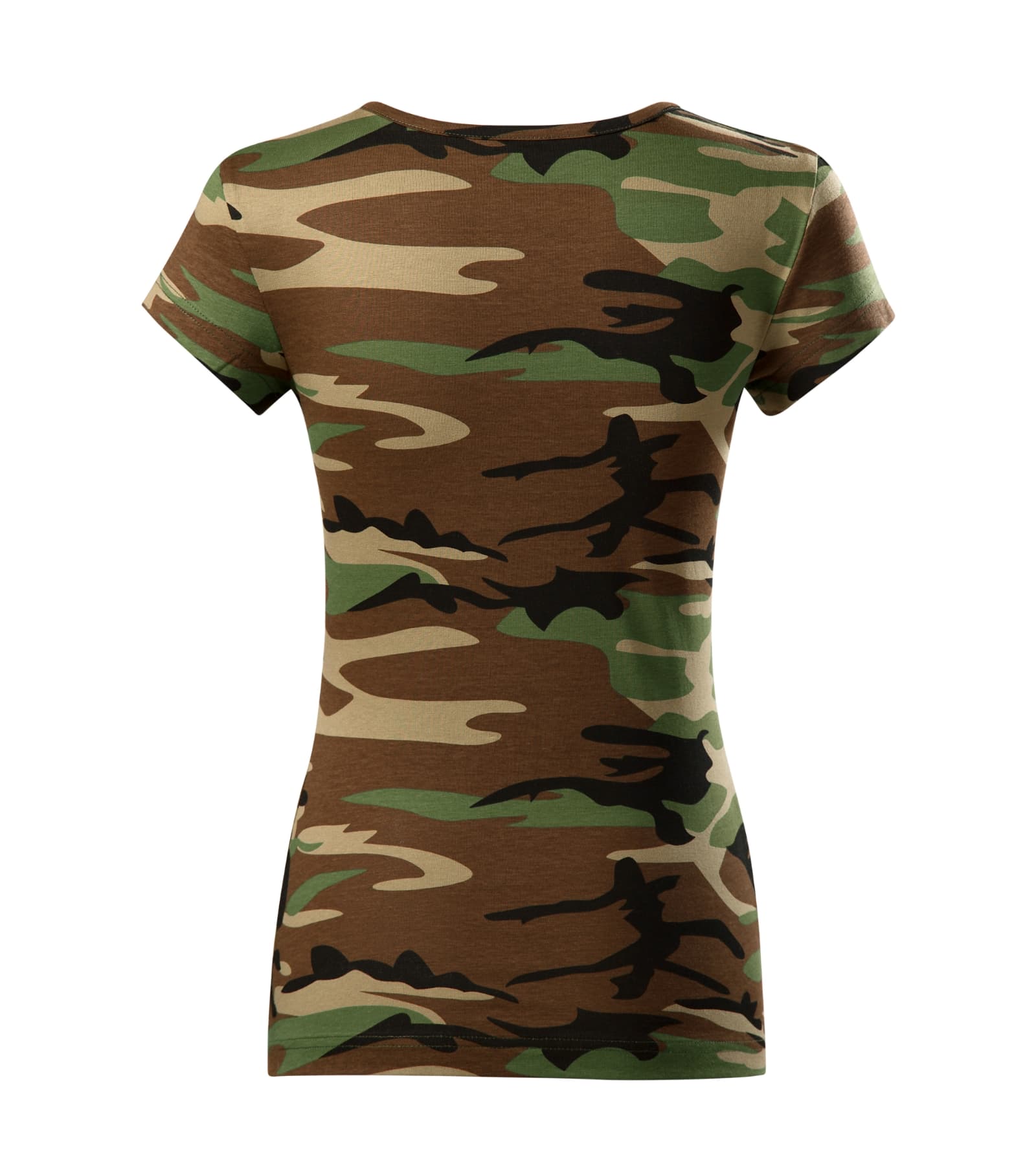 Ever Sphere - T-Shirt Damen 100% Baumwolle - C22 in Camouflage Braun
