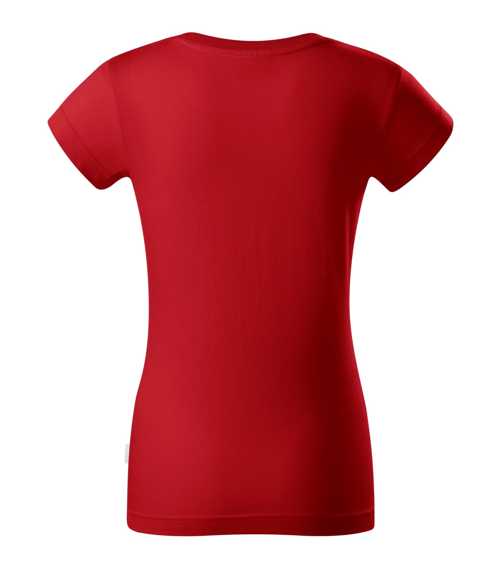 Zephyr Pulse - T-Shirt Damen 100% vorgeschrumpfte Baumwolle - R02 in Rot 07 (Markenlabel)