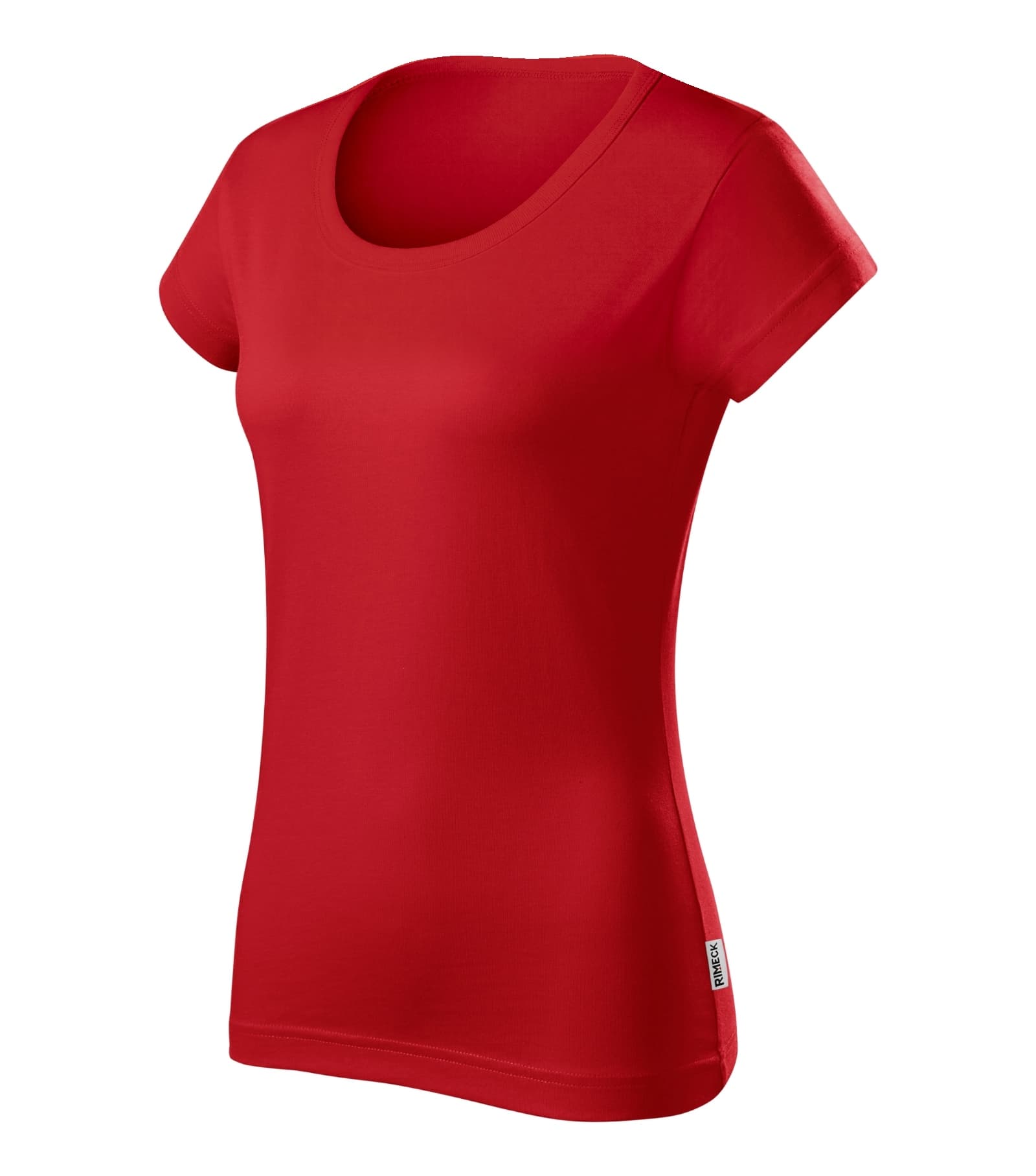 Zephyr Pulse - T-Shirt Damen 100% vorgeschrumpfte Baumwolle - R02 in Rot 07 (Markenlabel)