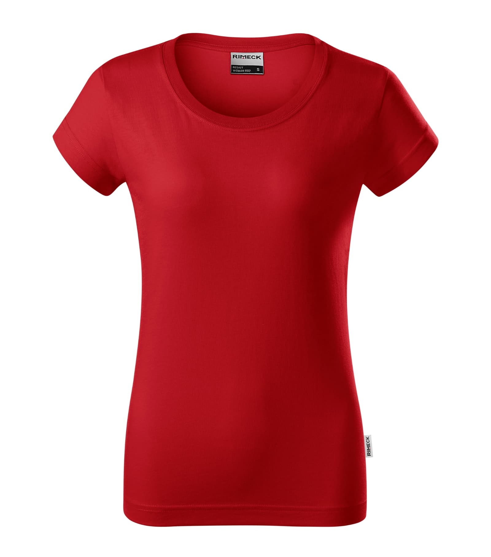 Zephyr Pulse - T-Shirt Damen 100% vorgeschrumpfte Baumwolle - R02 in Rot 07 (Markenlabel)