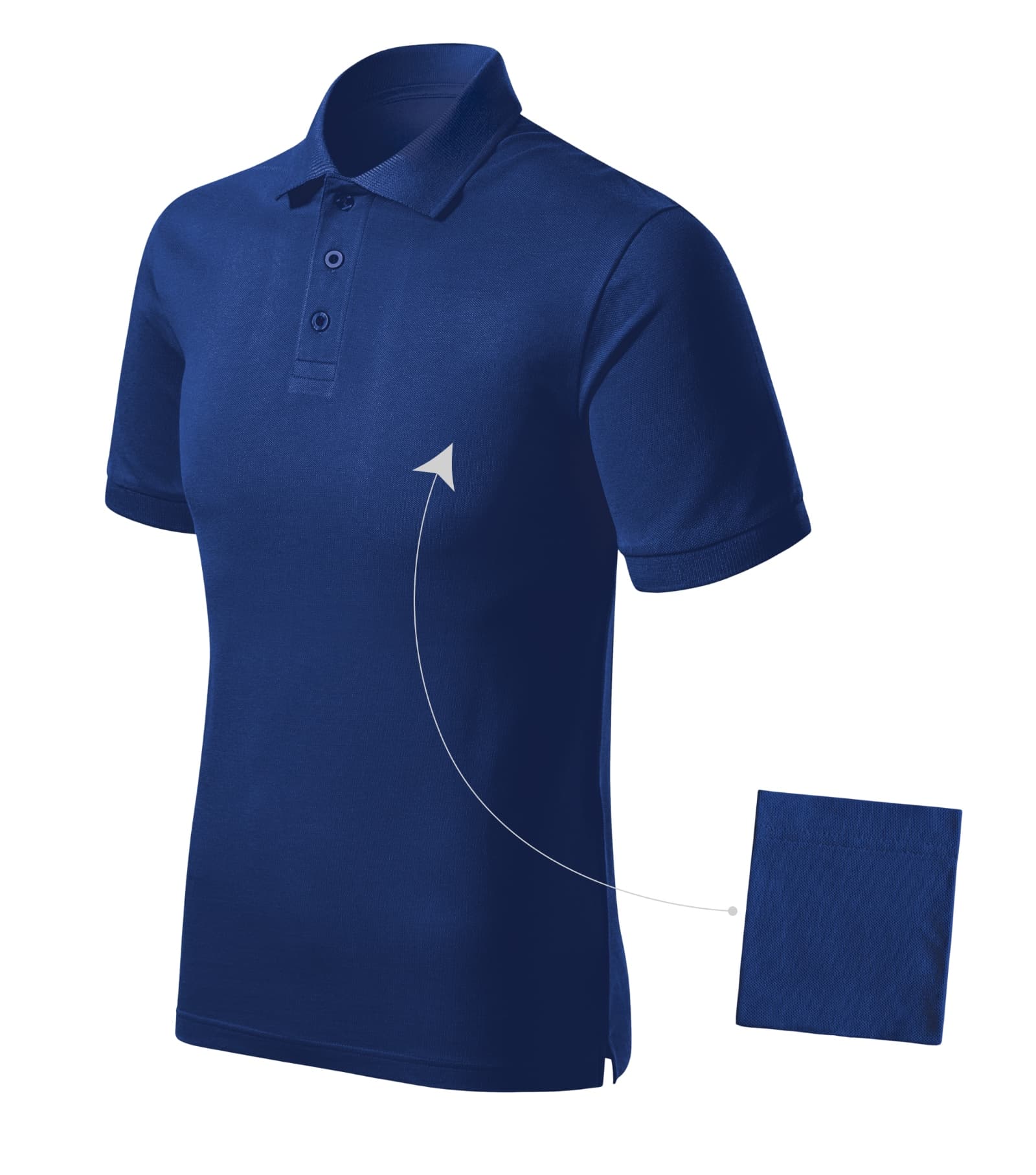 Drift Avenue - Poloshirt Herren 100% vorgeschrumpfte Baumwolle - R20 in royal blau