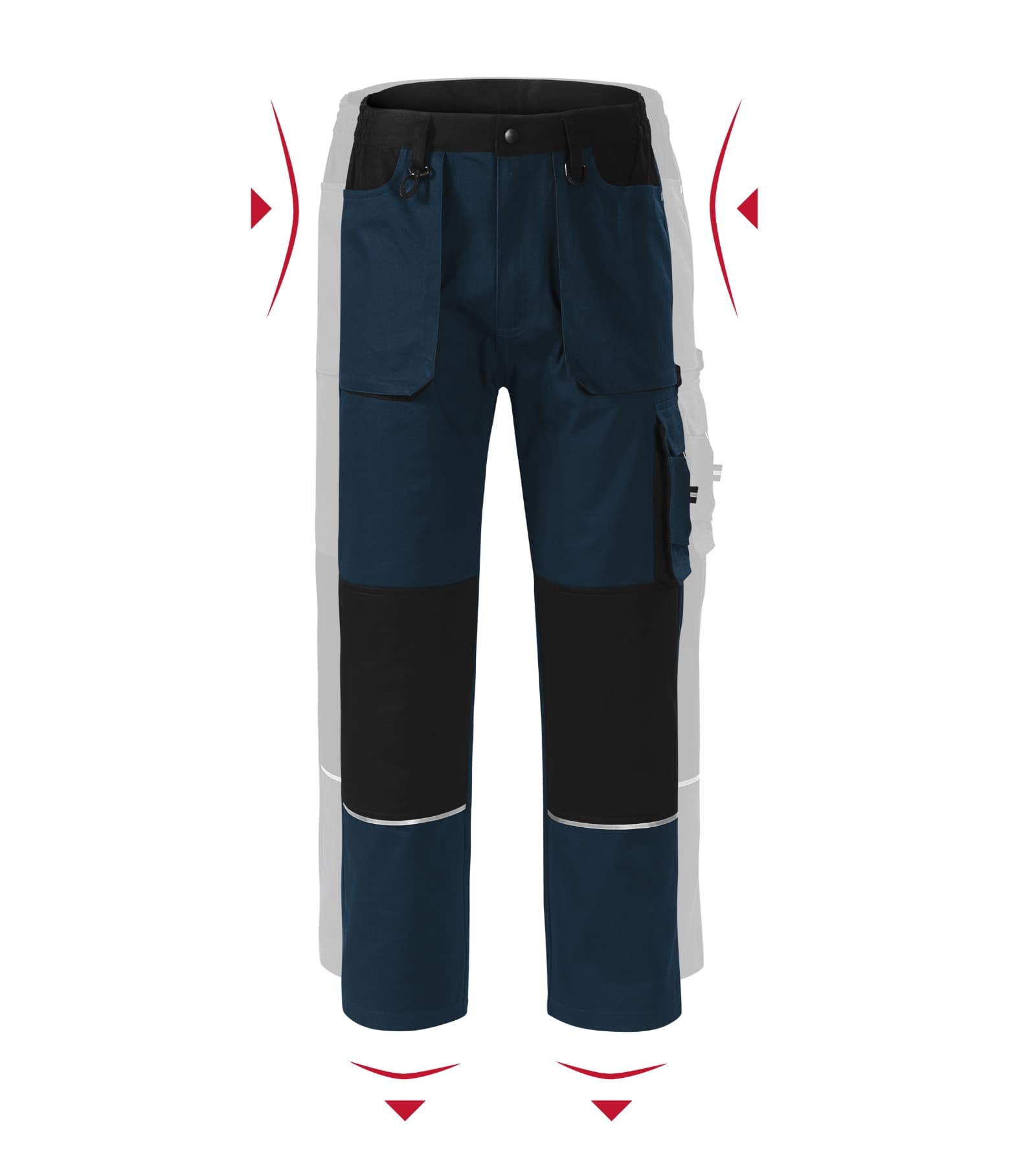 Indigo Horizon - Arbeitshose Herren 100% Baumwolle - W01 in marine blau
