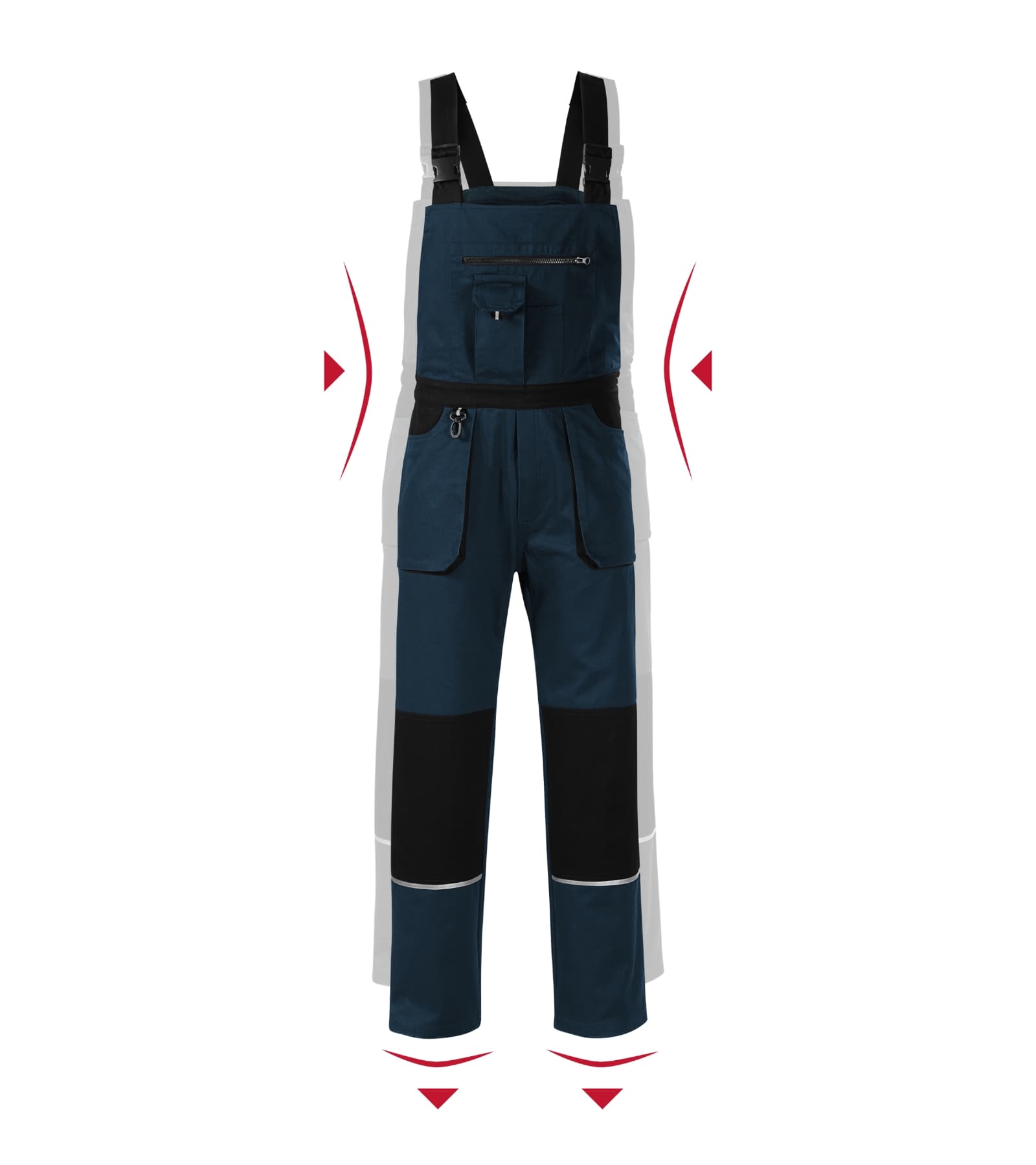 Verdant Horizon - Arbeitslatzhose Herren 100% Baumwolle - W02 in marine blau