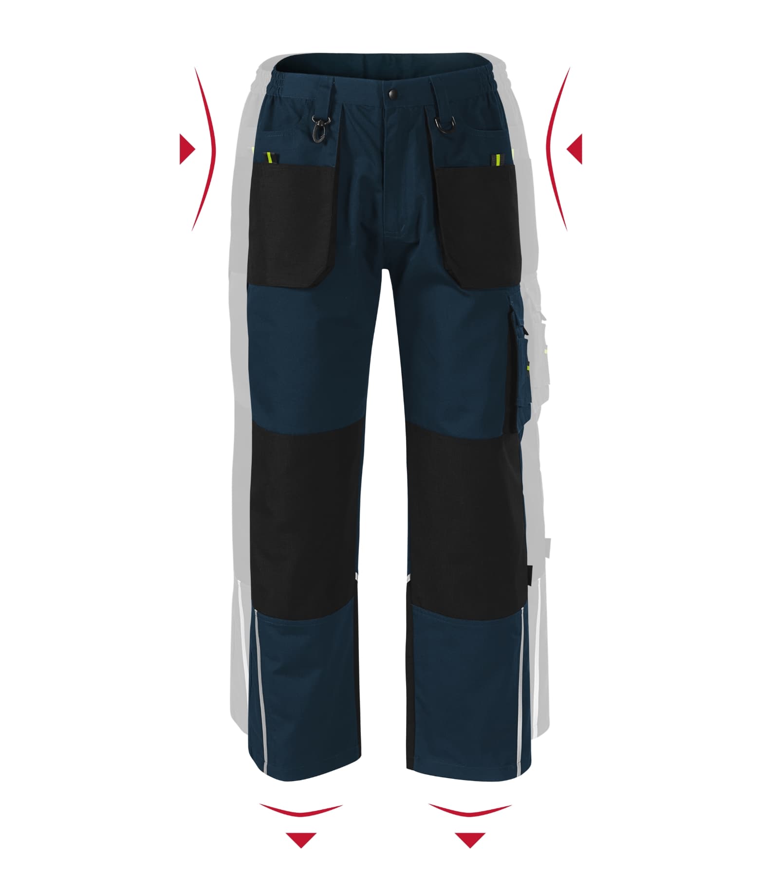 Flint Line - Arbeitshose Herren 65% Polyester, 35% Baumwolle - W03 in marine blau