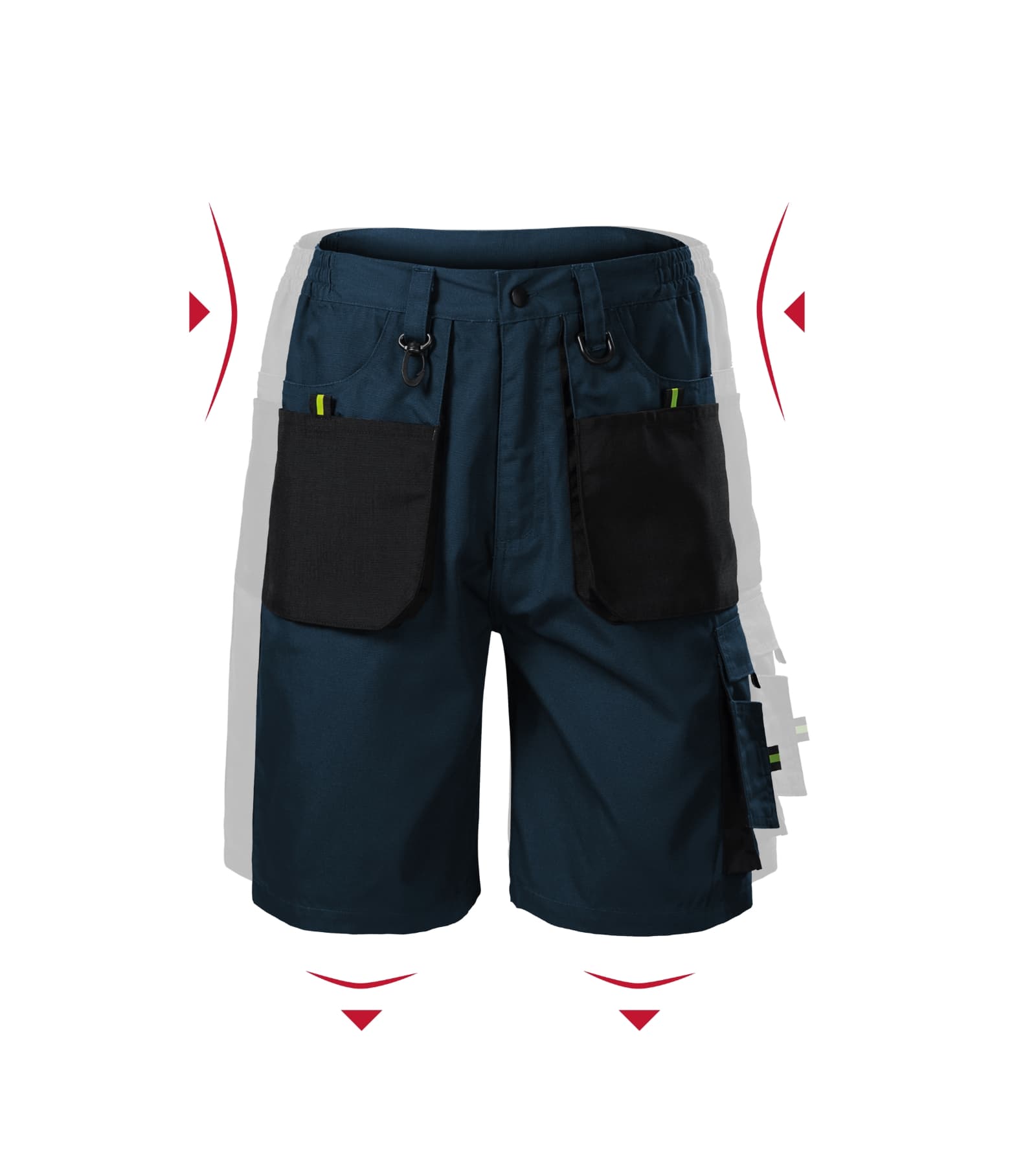 Sierra Loom - Arbeitsshorts Herren 65% Polyester, 35% Baumwolle - W06 in marine blau