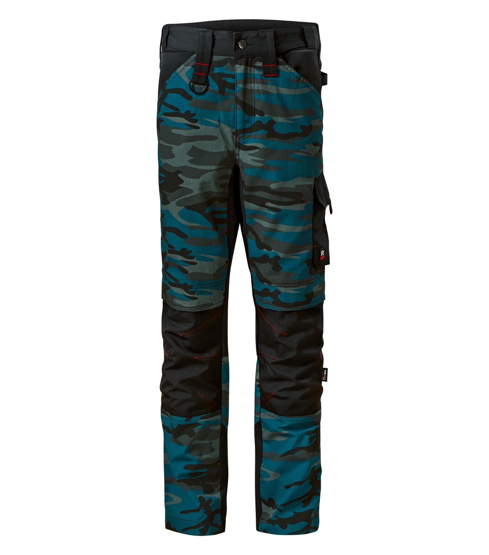Amber Peak - Arbeitshose Herren 65% Polyester, 35% Baumwolle - W09 in Camouflage Petrol