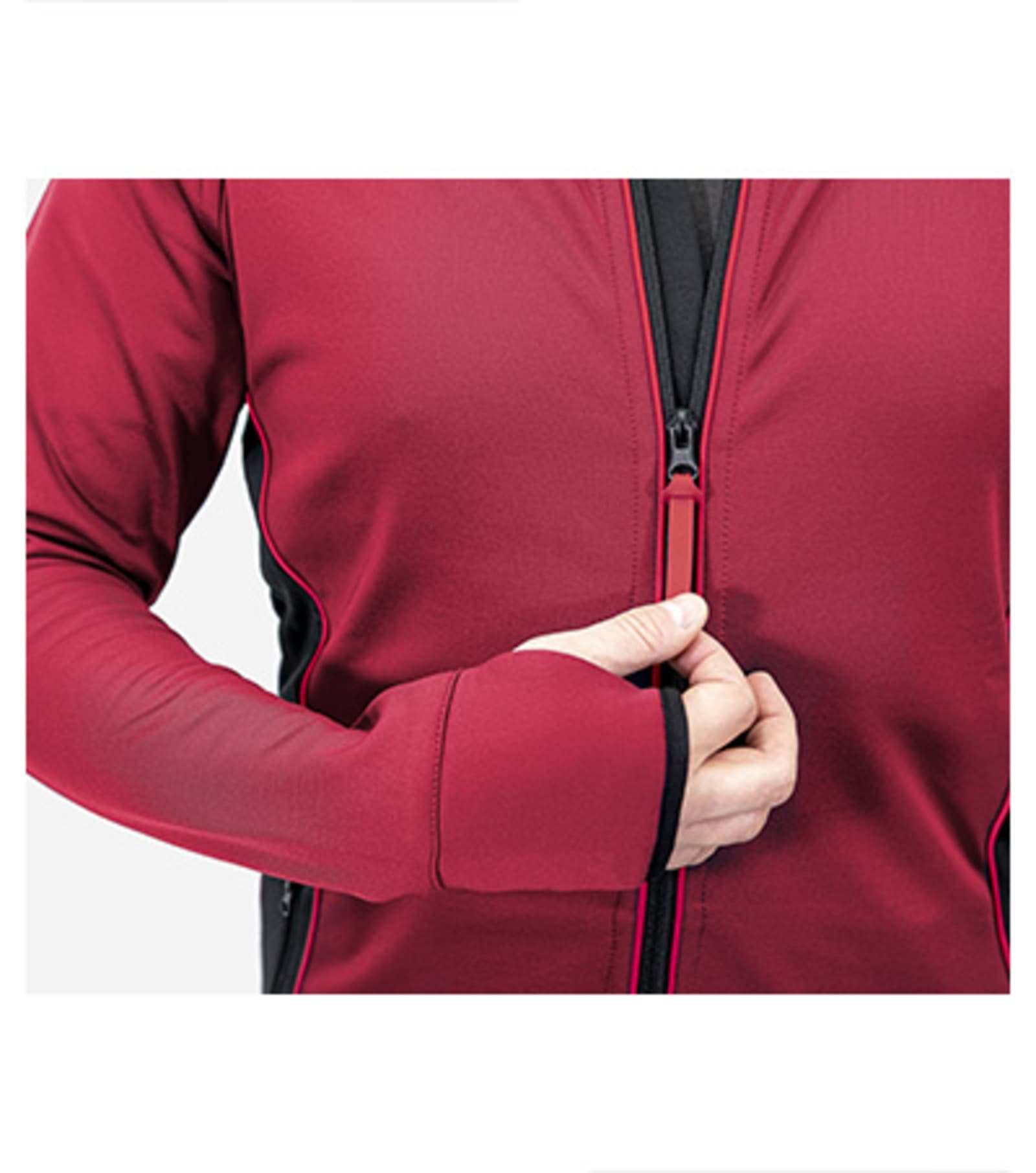 Vela Forge - Stretchfleece Herren 95% Mikropolyester, 5% Elasthan - W41 in marlboro Rot