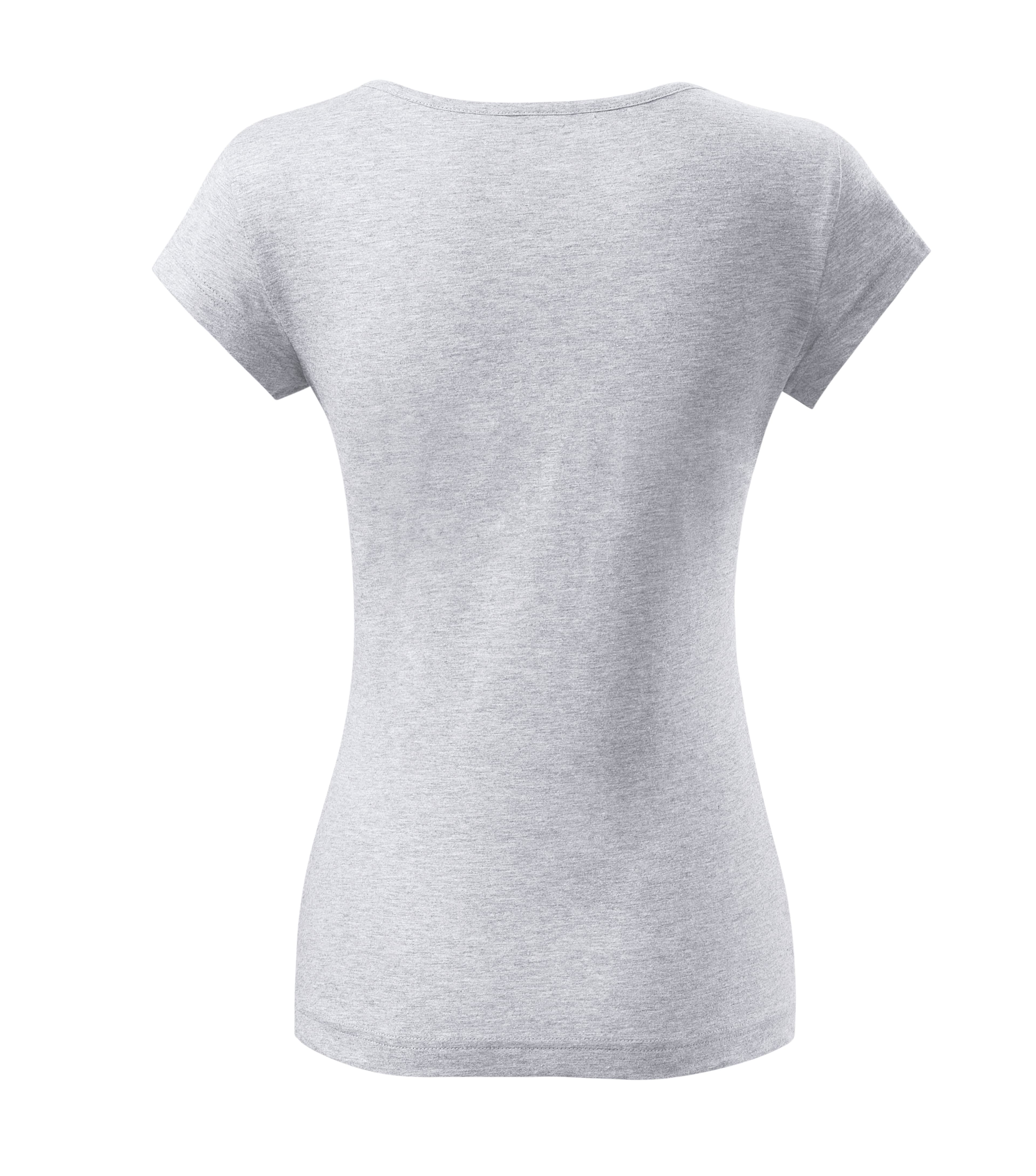 Pure Haven - T-Shirt Damen 100% Baumwolle - 122 in Aschgrau meliert