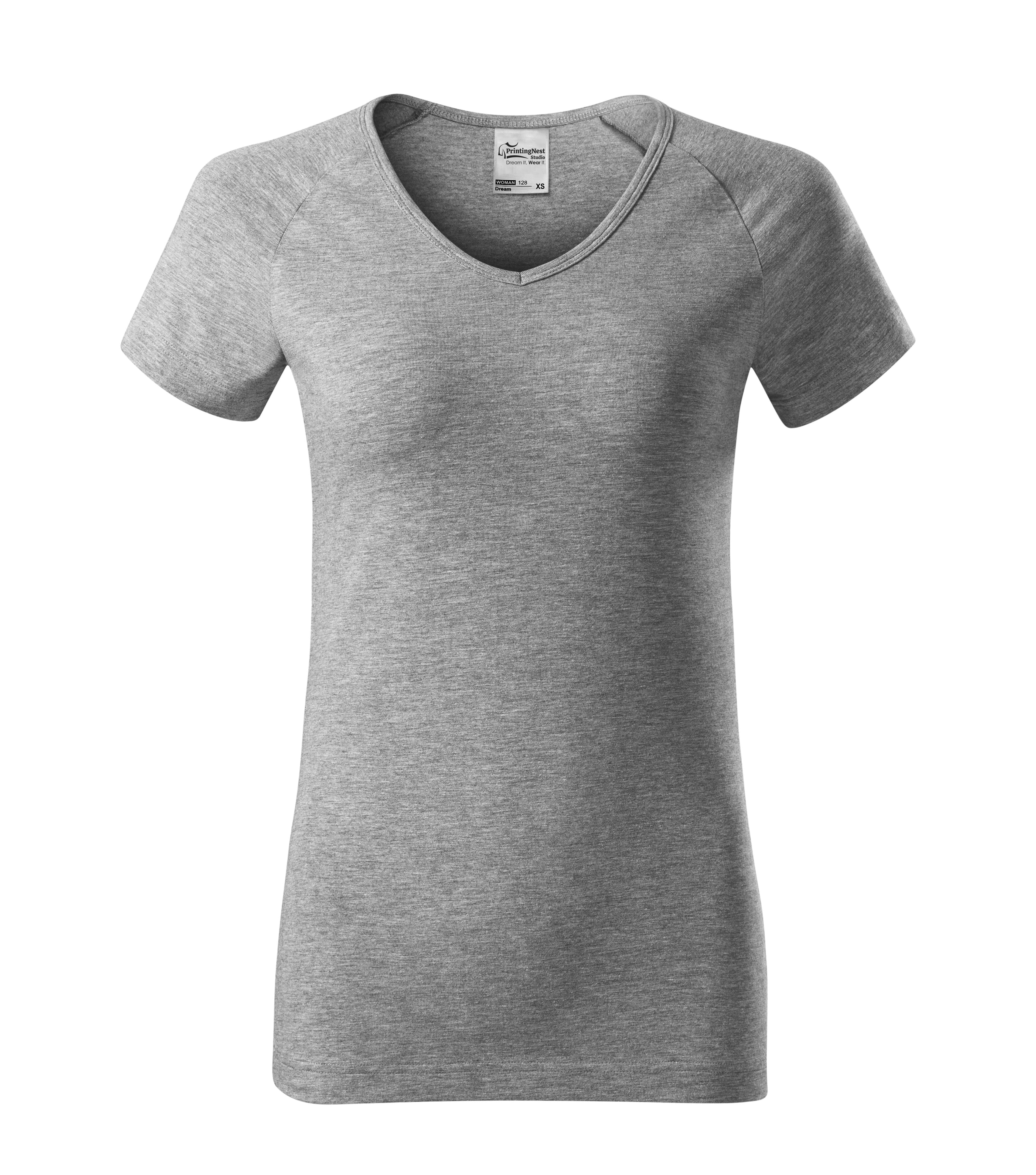 Solar Bloom - T-Shirt women‘s 95% Baumwolle 5% Elasthan - 128 in Dunkelgrau meliert