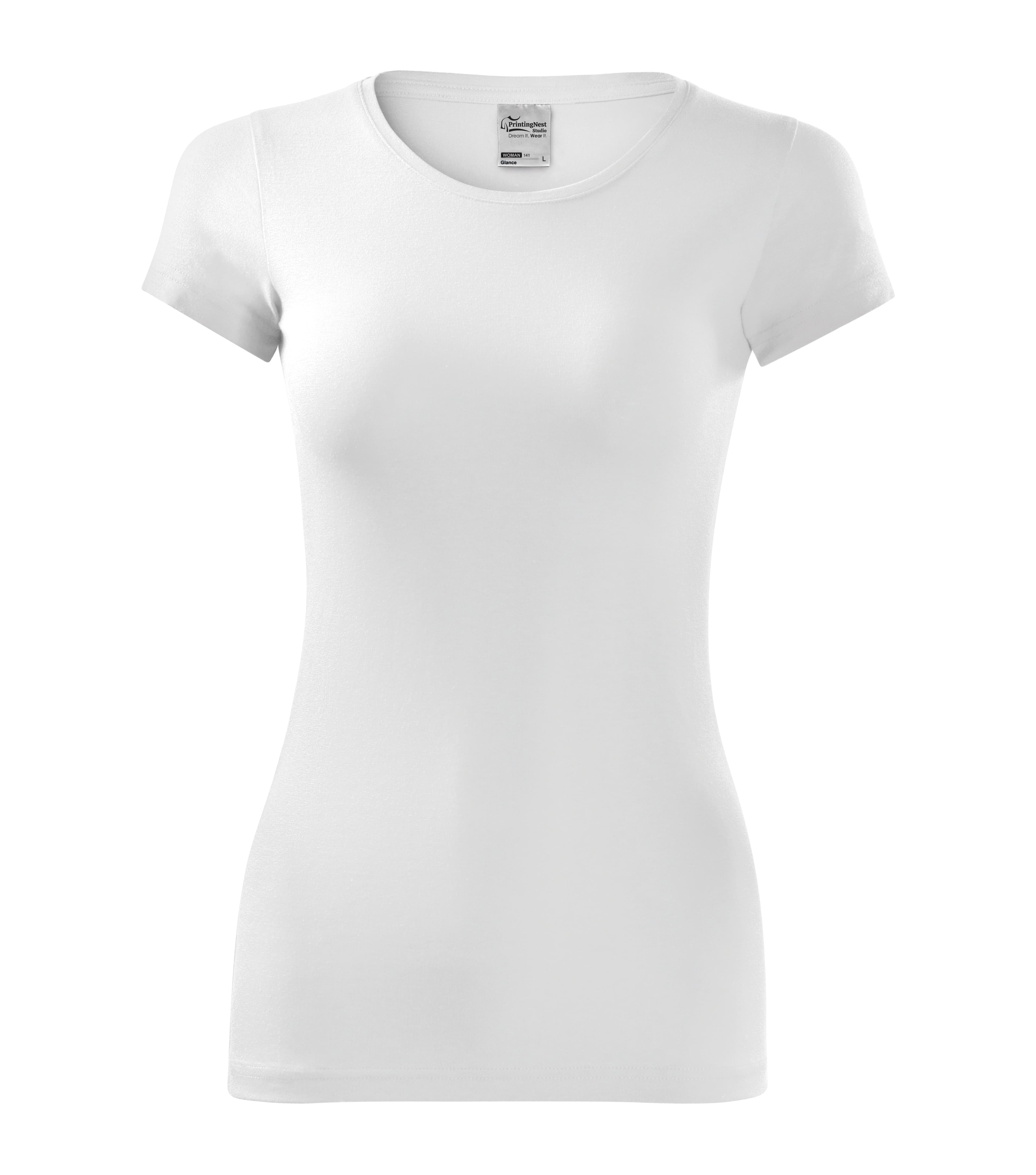 Cloudline - T-Shirt Damen 95% Baumwolle 5% Elasthan - 141 in weiß