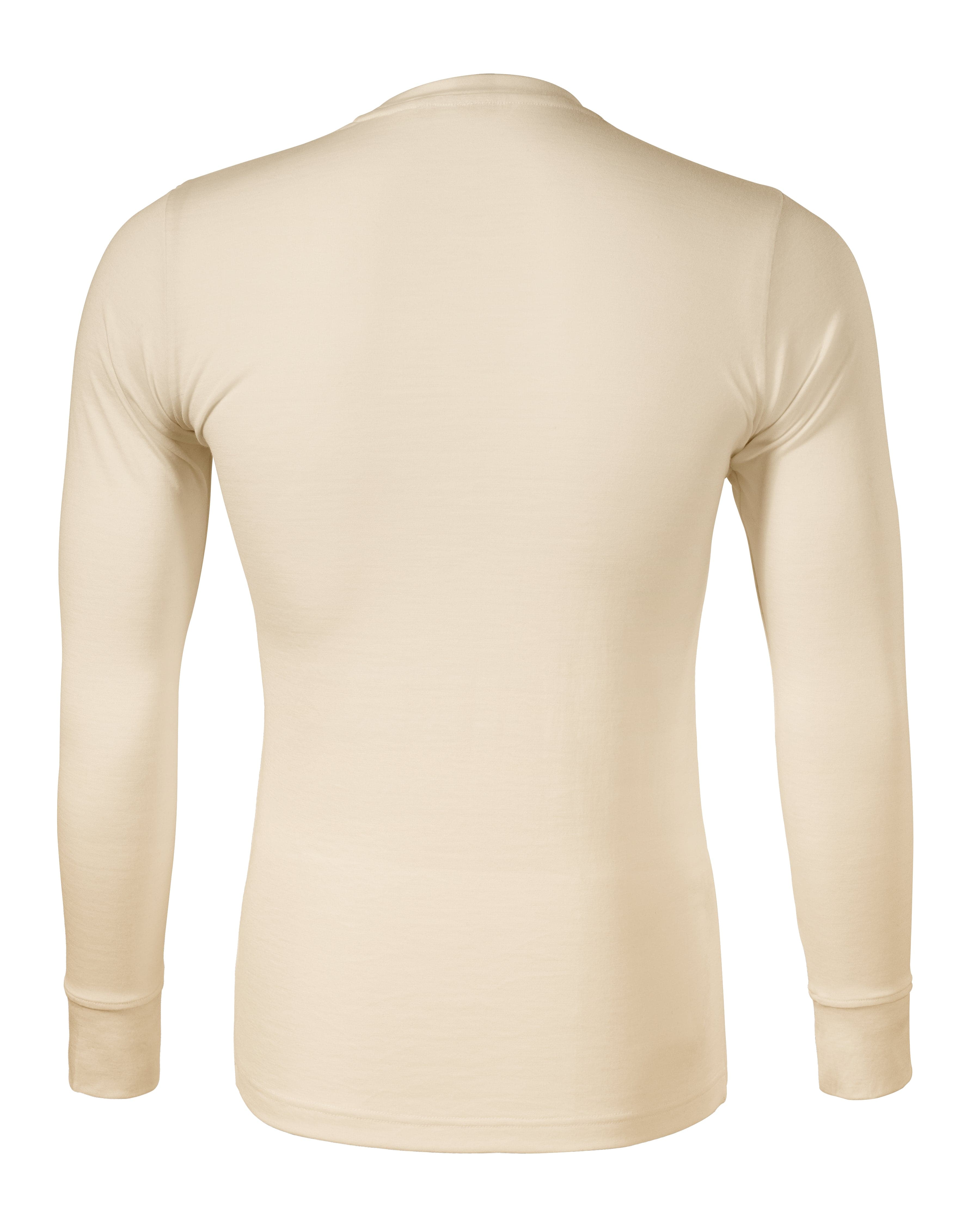 Steel Haven - T-Shirt Herren 100% Merinowolle (long sleeve) - 159 in Mandel
