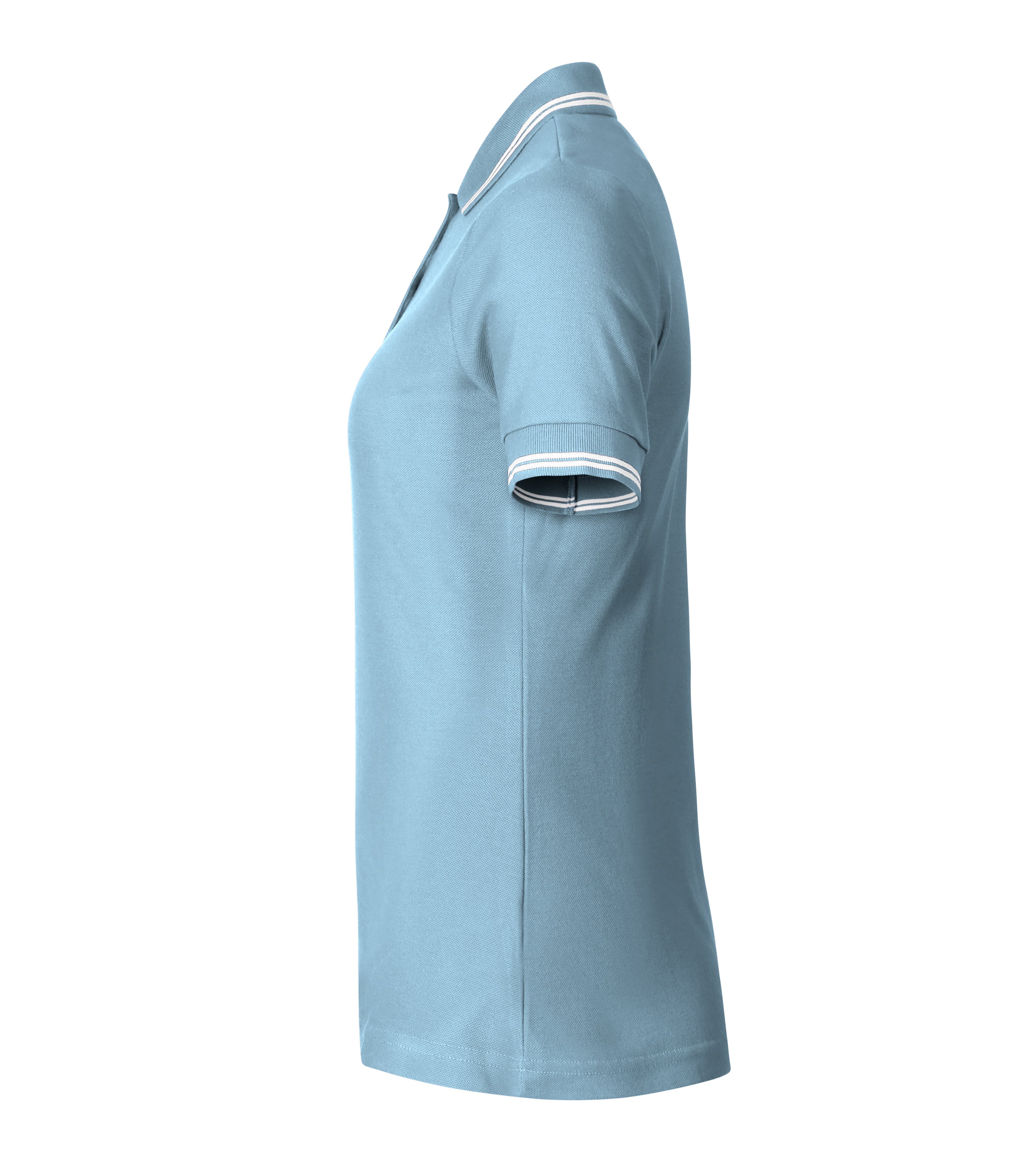Rose Quartz -Poloshirt Damen 65% Baumwolle 35% Polyester - 220 in Himmelblau