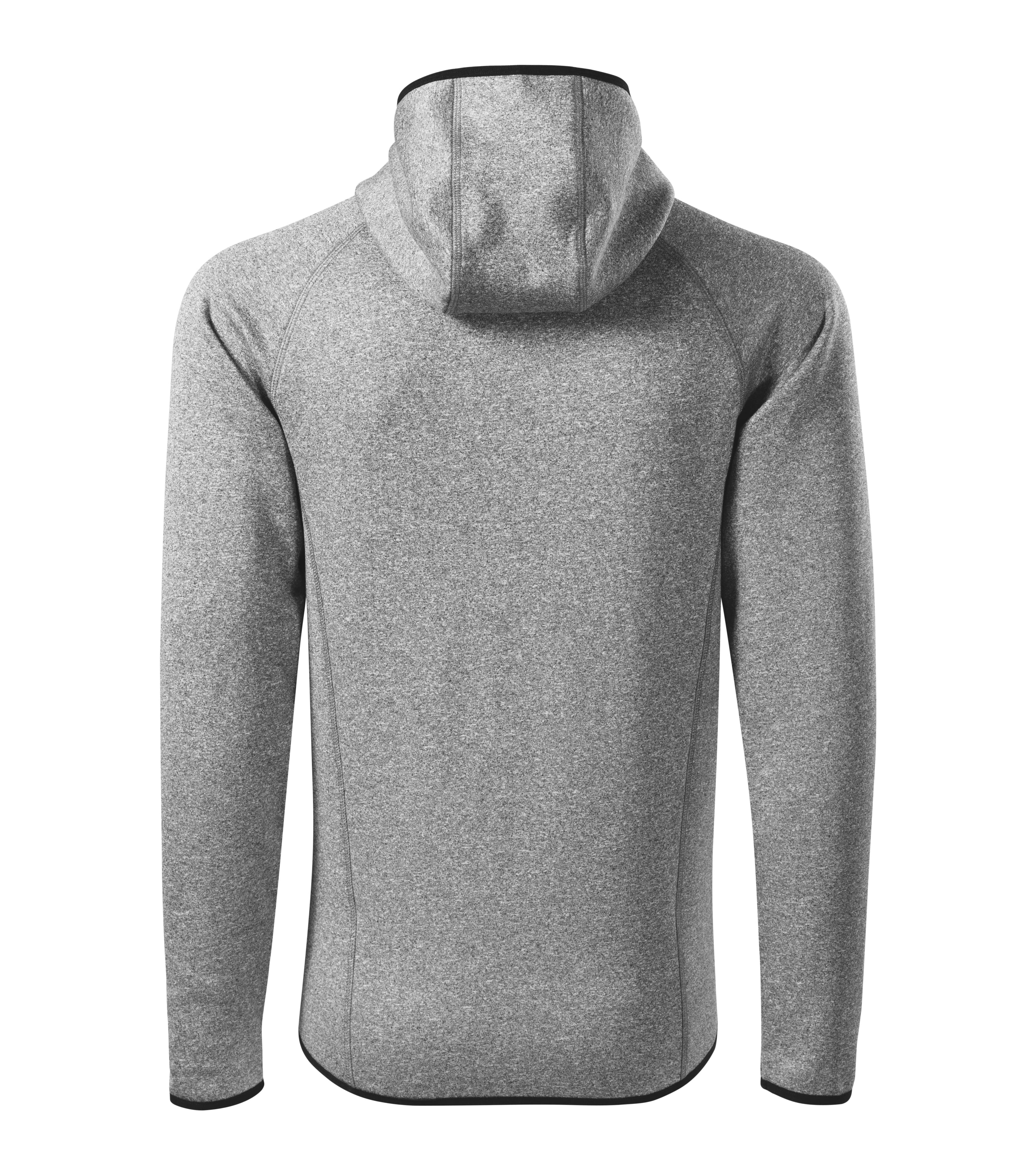 Marzium - Stretchfleece Herren  95% Polyester 5% Elasthan - 417 in dunkel Grau meliert