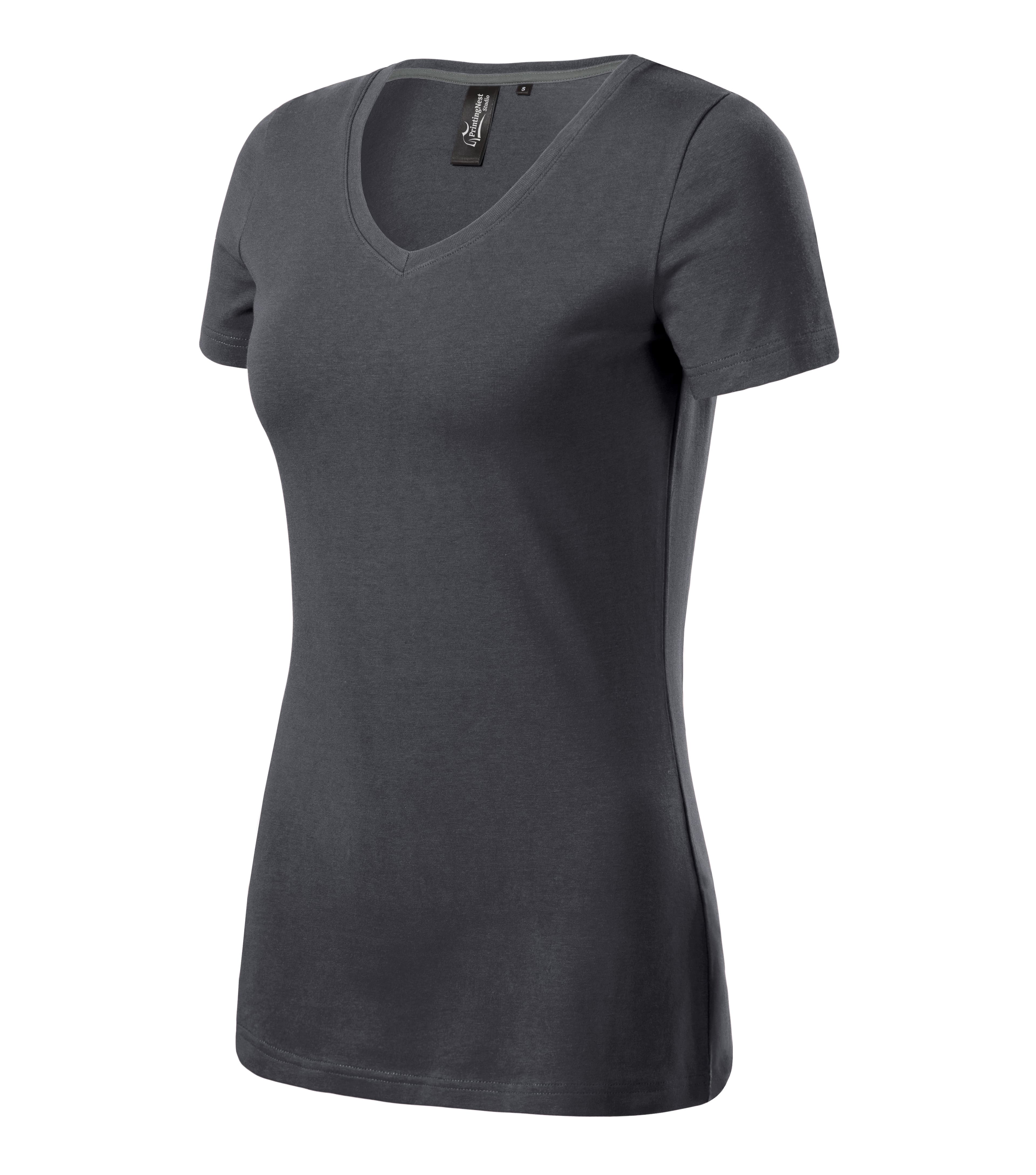 Luna Thread - T-Shirt women‘s 95% Baumwolle 5% Elasthan - 701 in hell Anthrazit