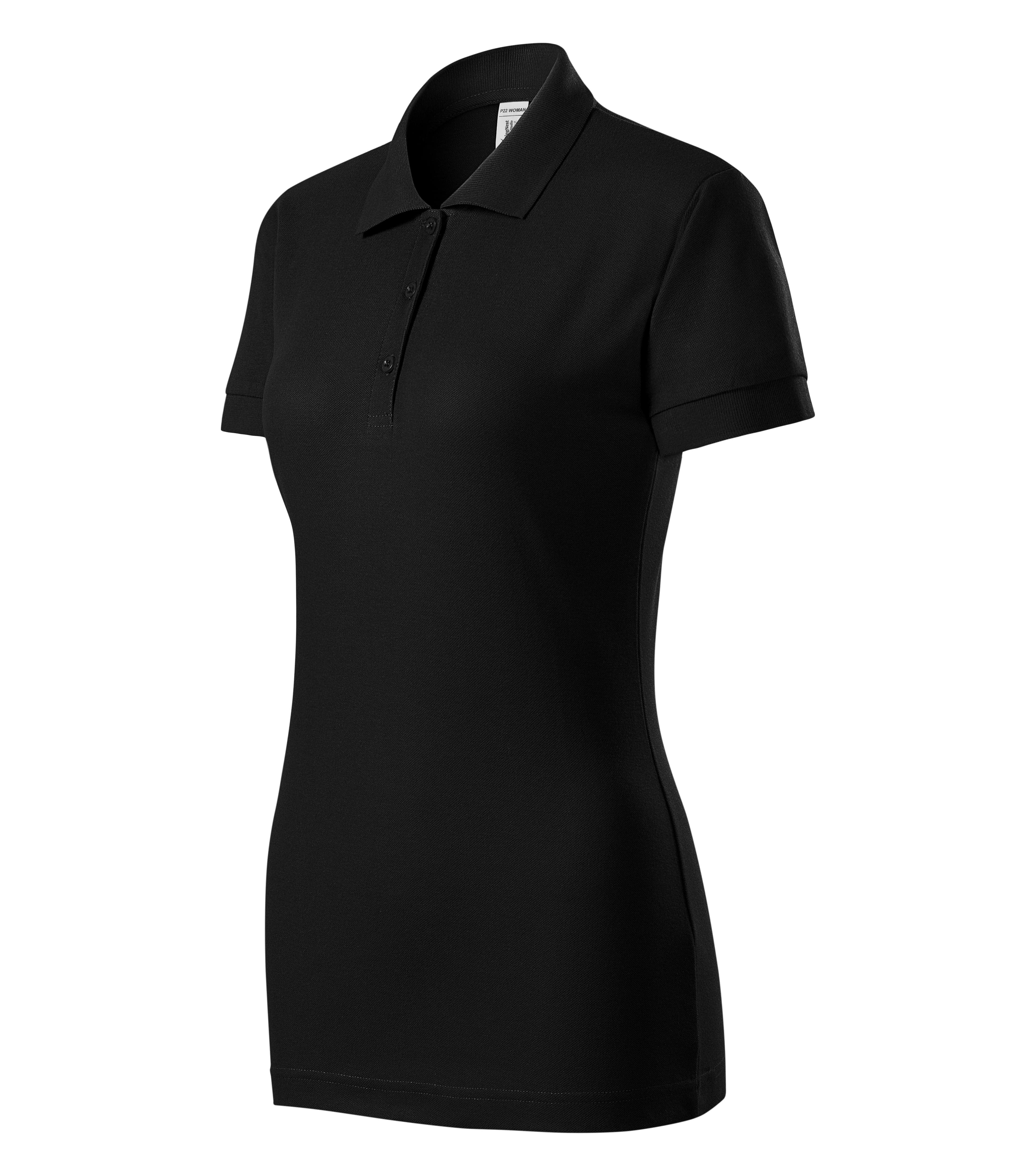 Morganite -Poloshirt Damen 65% cottong 35% Polyester - P22 in Schwarz