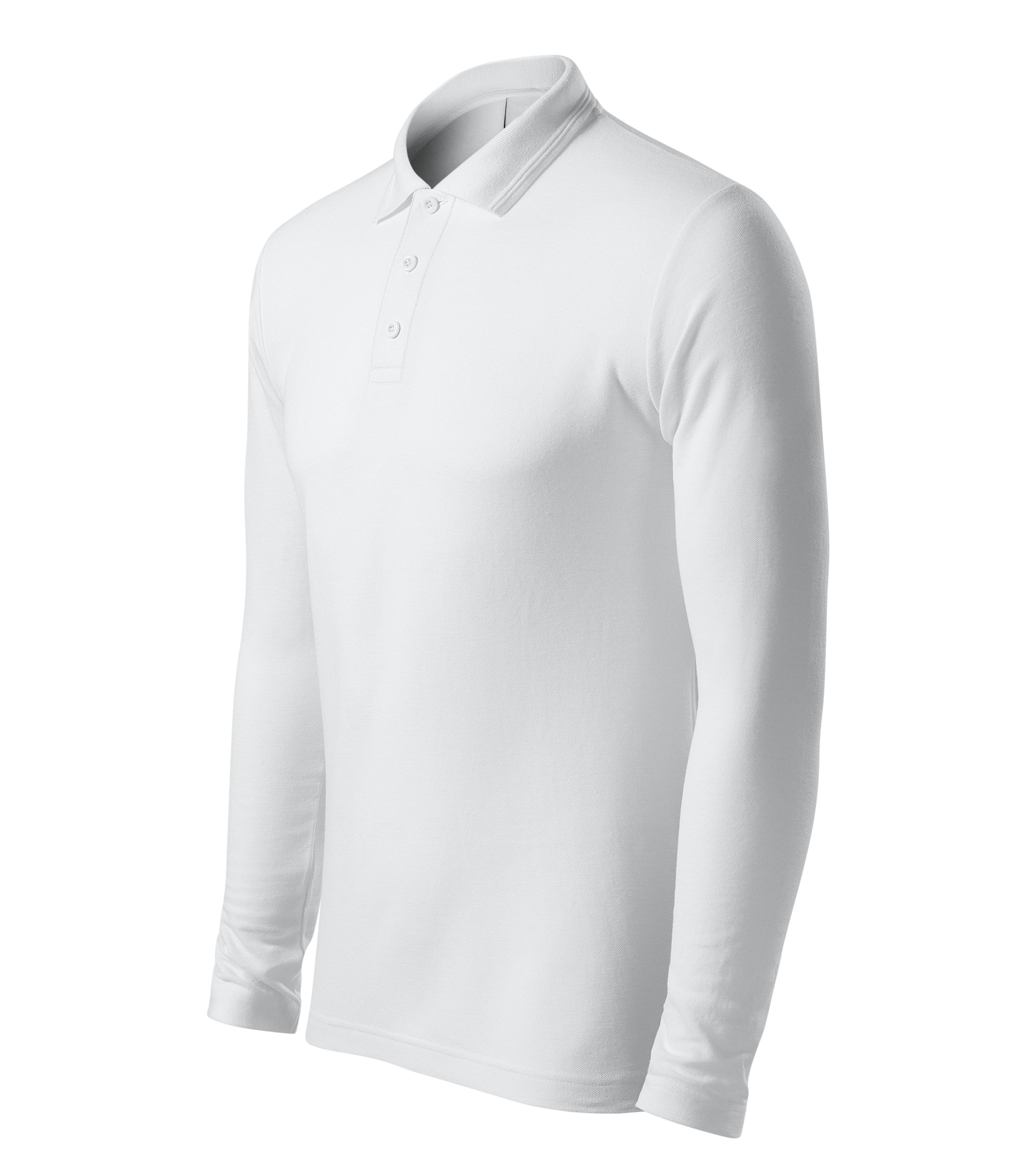 Helion Prime - Poloshirt Herren 65% Baumwolle 35% Polyester (long sleeve)- 221 in weiß