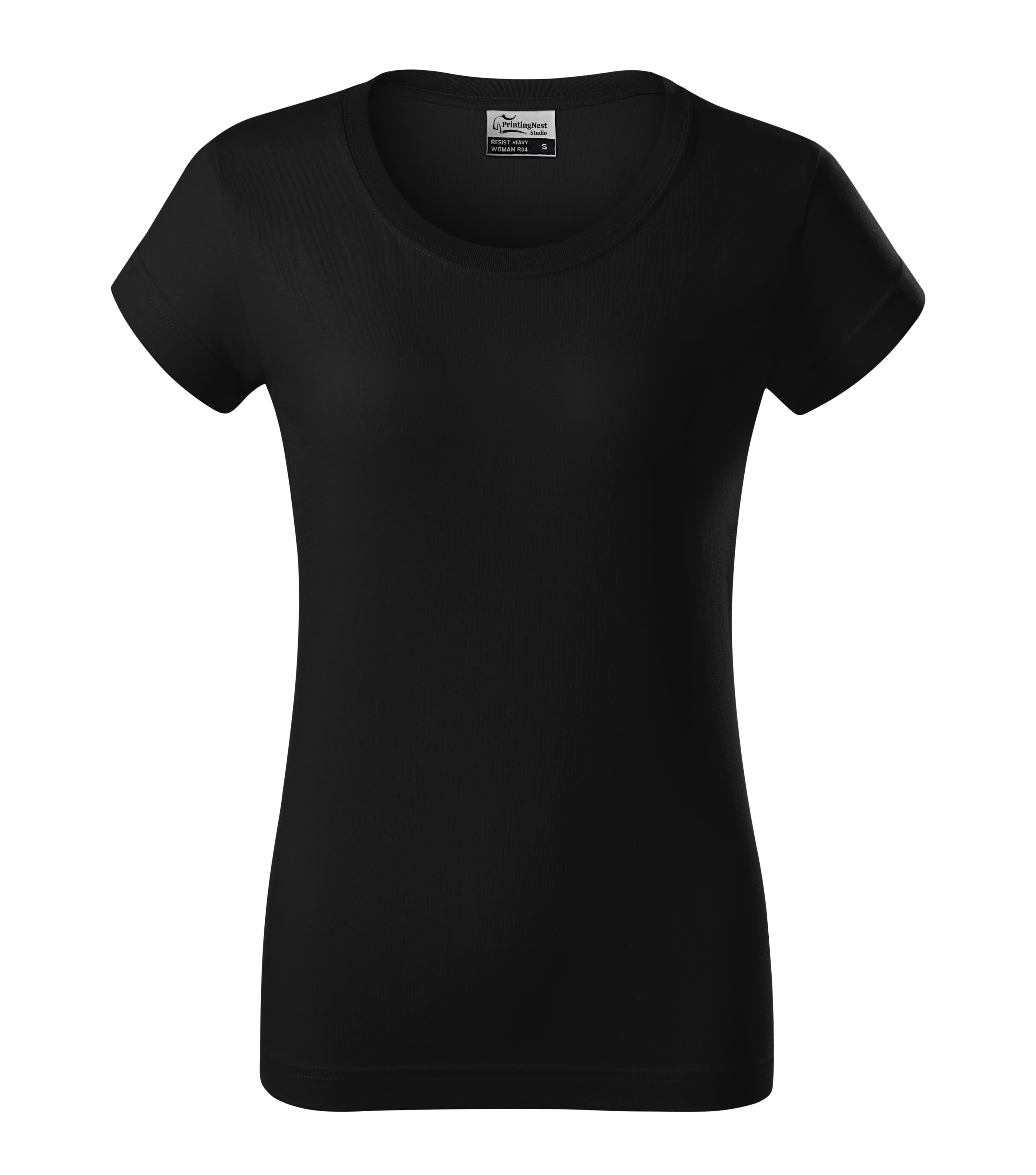 Pure Alloy - T-Shirt Damen 100% vorgeschrumpfte Baumwolle - R04 in Schwarz