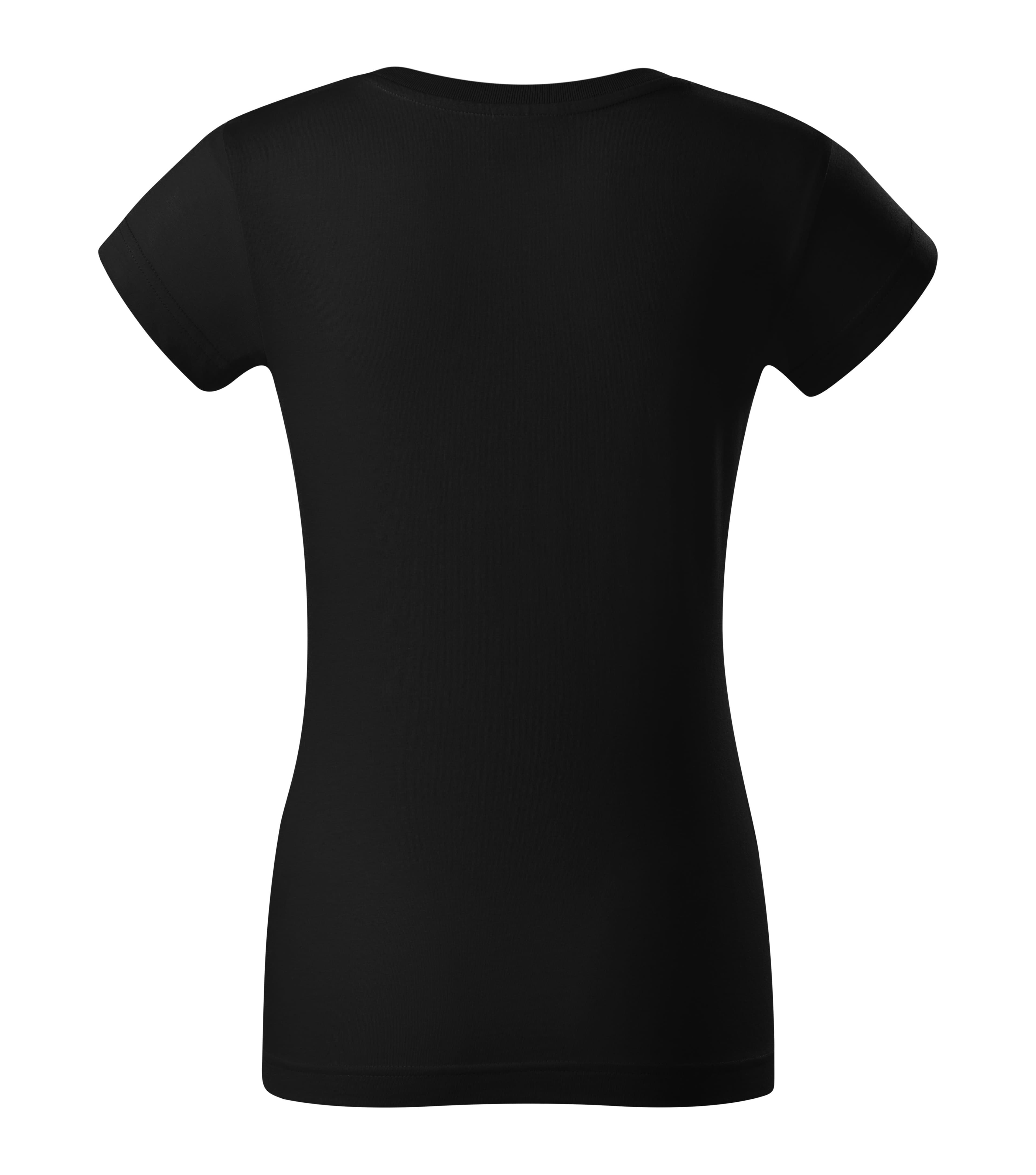 Pure Alloy - T-Shirt Damen 100% vorgeschrumpfte Baumwolle - R04 in Schwarz