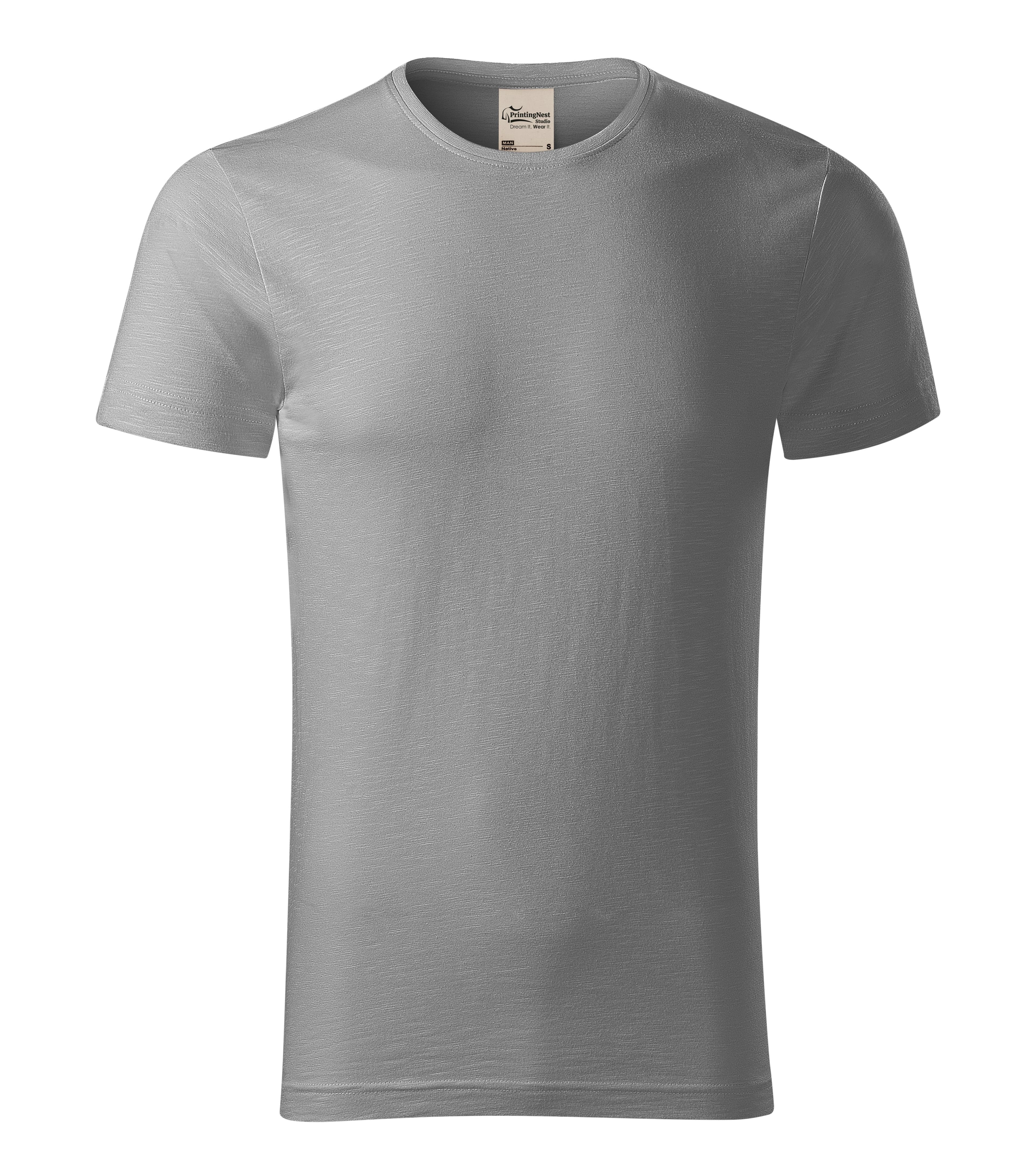 Vulcan Fade - T-Shirt Herren 100% Bio-Baumwolle GOTS - 173 in Silbergrau