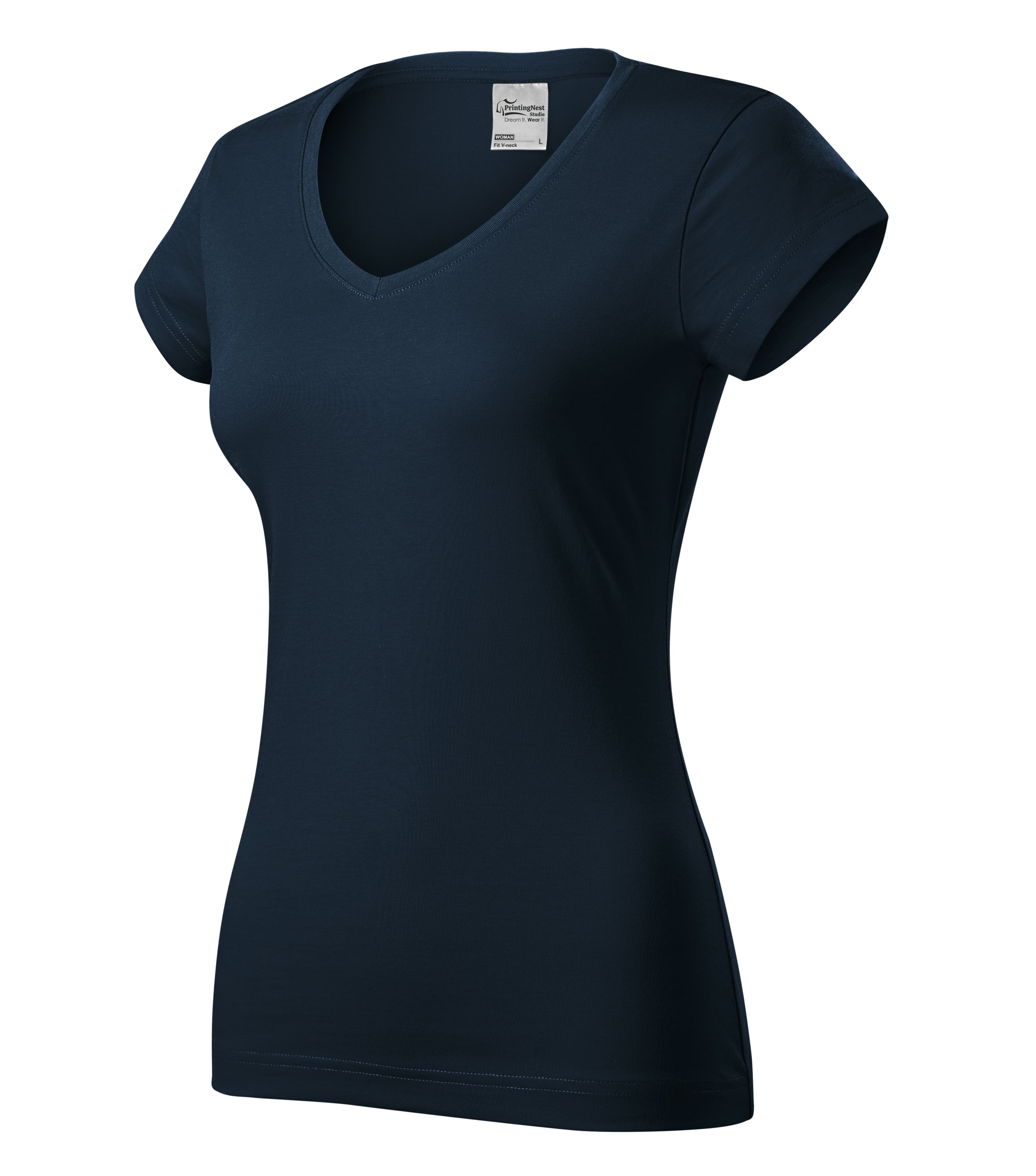 Ember Light - T-Shirt Damen 100% Baumwolle  - 162 in marine blau