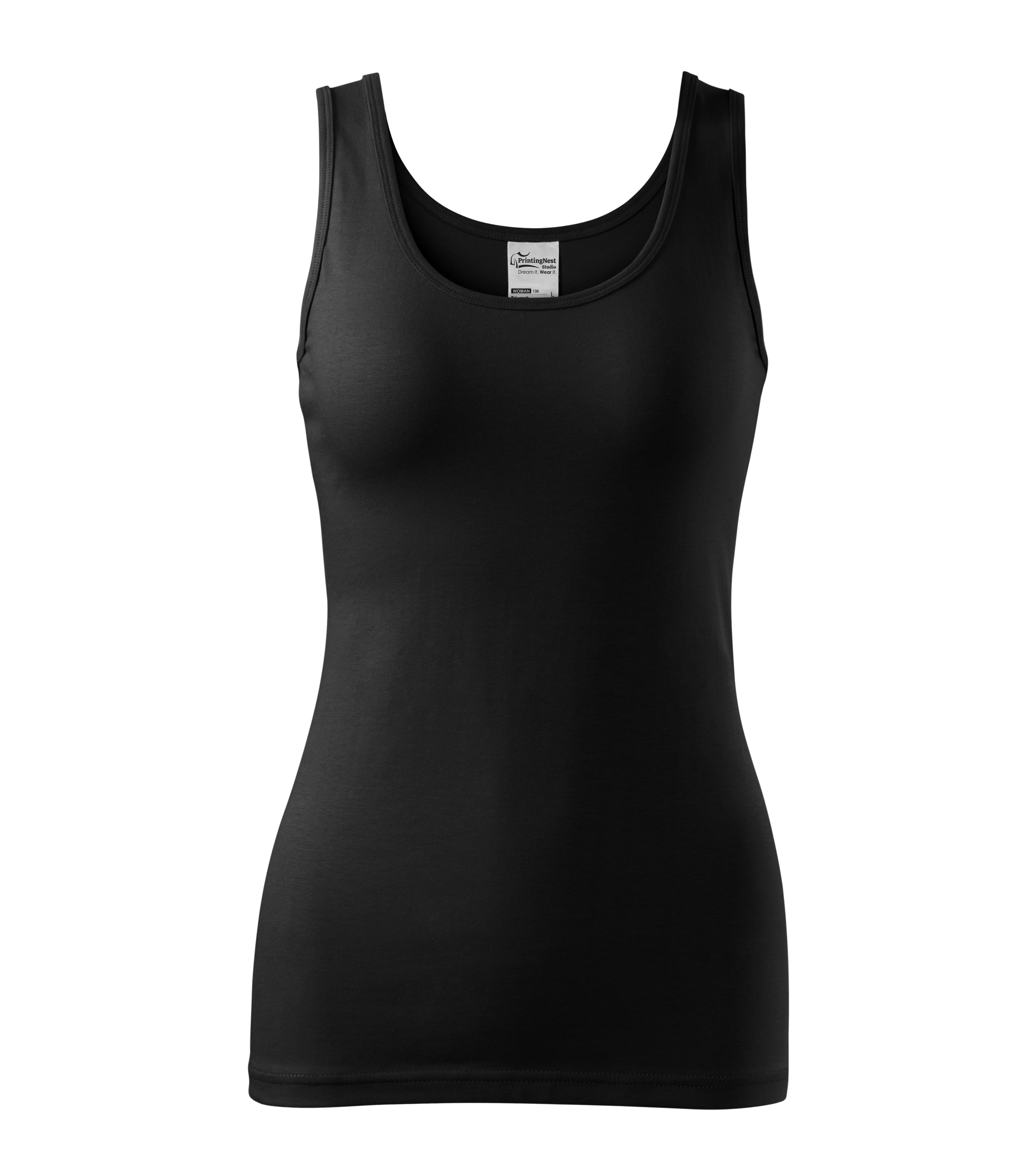 Aura Mist - Top Damen 95% Baumwolle 5% Elasthan - 136 in Schwarz
