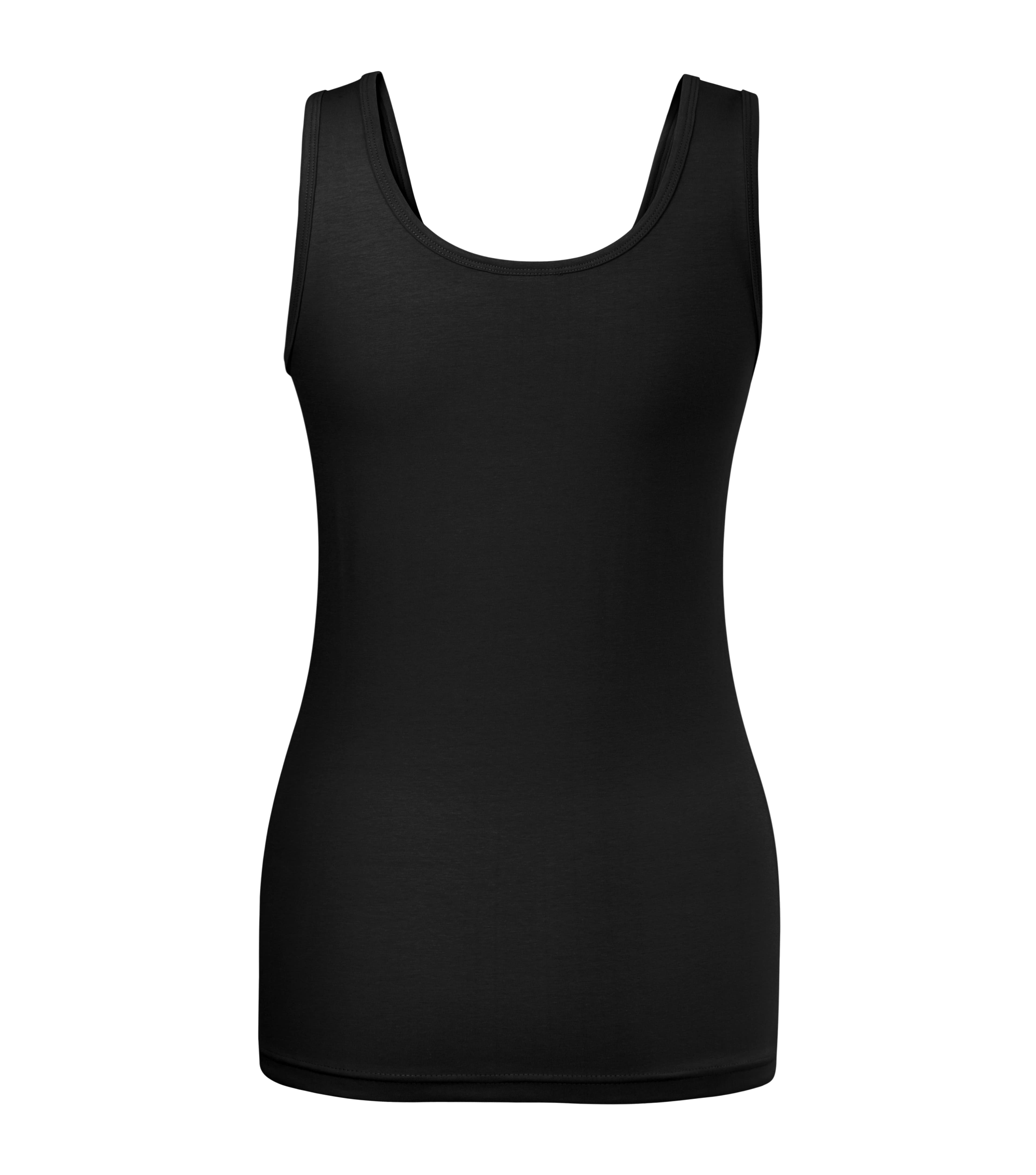 Aura Mist - Top Damen 95% Baumwolle 5% Elasthan - 136 in Schwarz