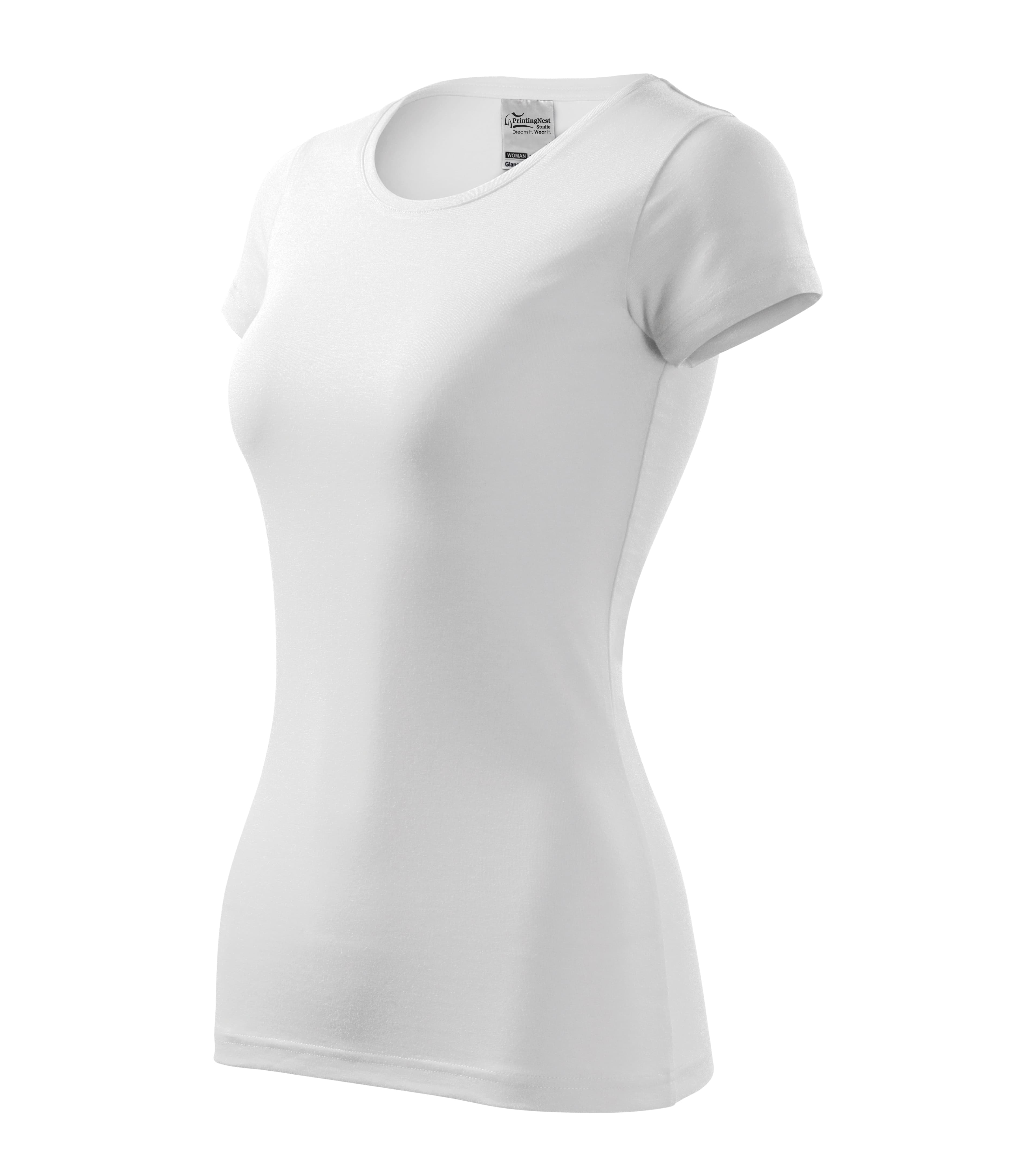 Cloudline - T-Shirt Damen 95% Baumwolle 5% Elasthan - 141 in weiß
