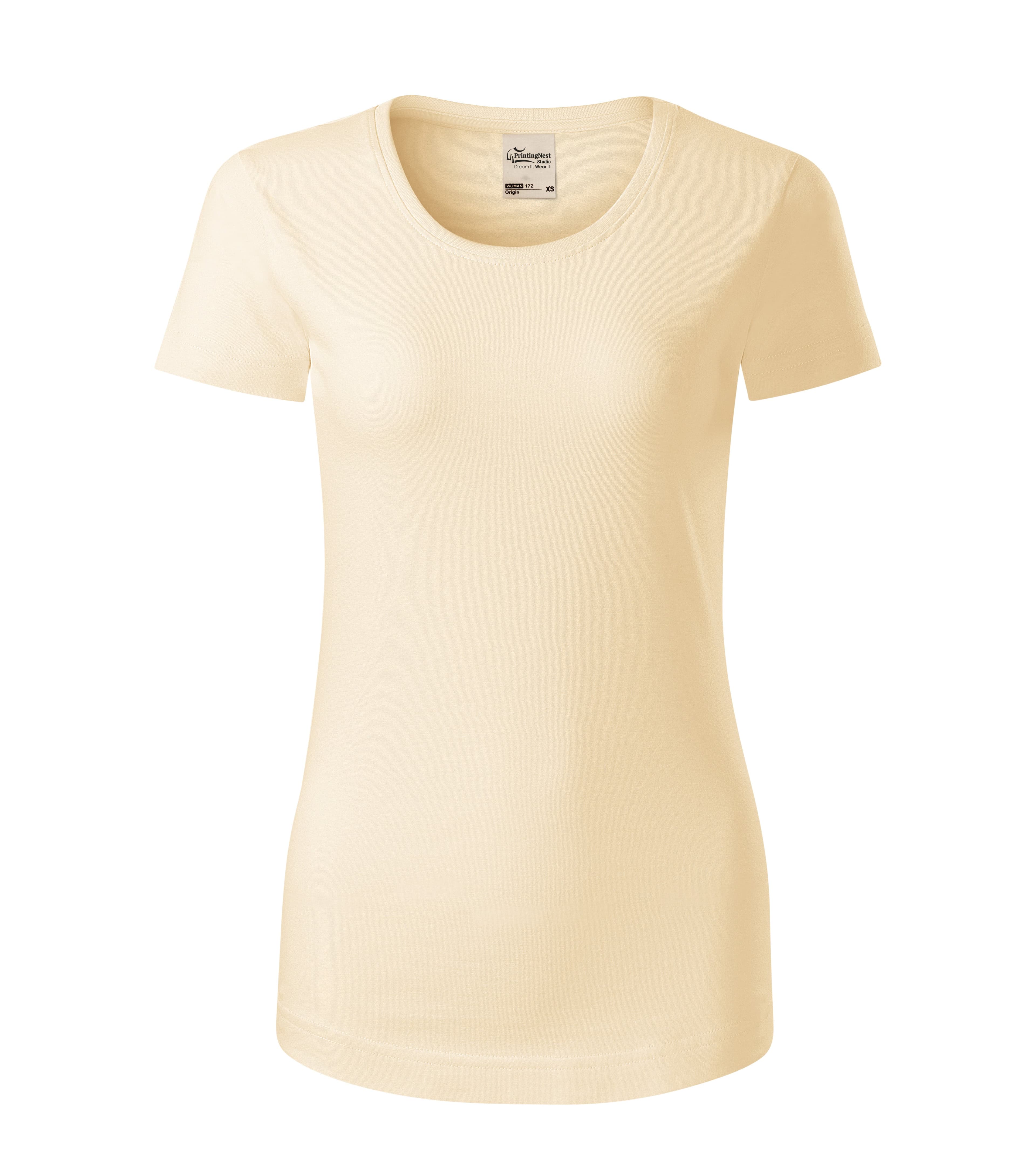 Vital Ease - T-Shirt women‘s 100% Bio-Baumwolle GOTS - 172 in Mandel