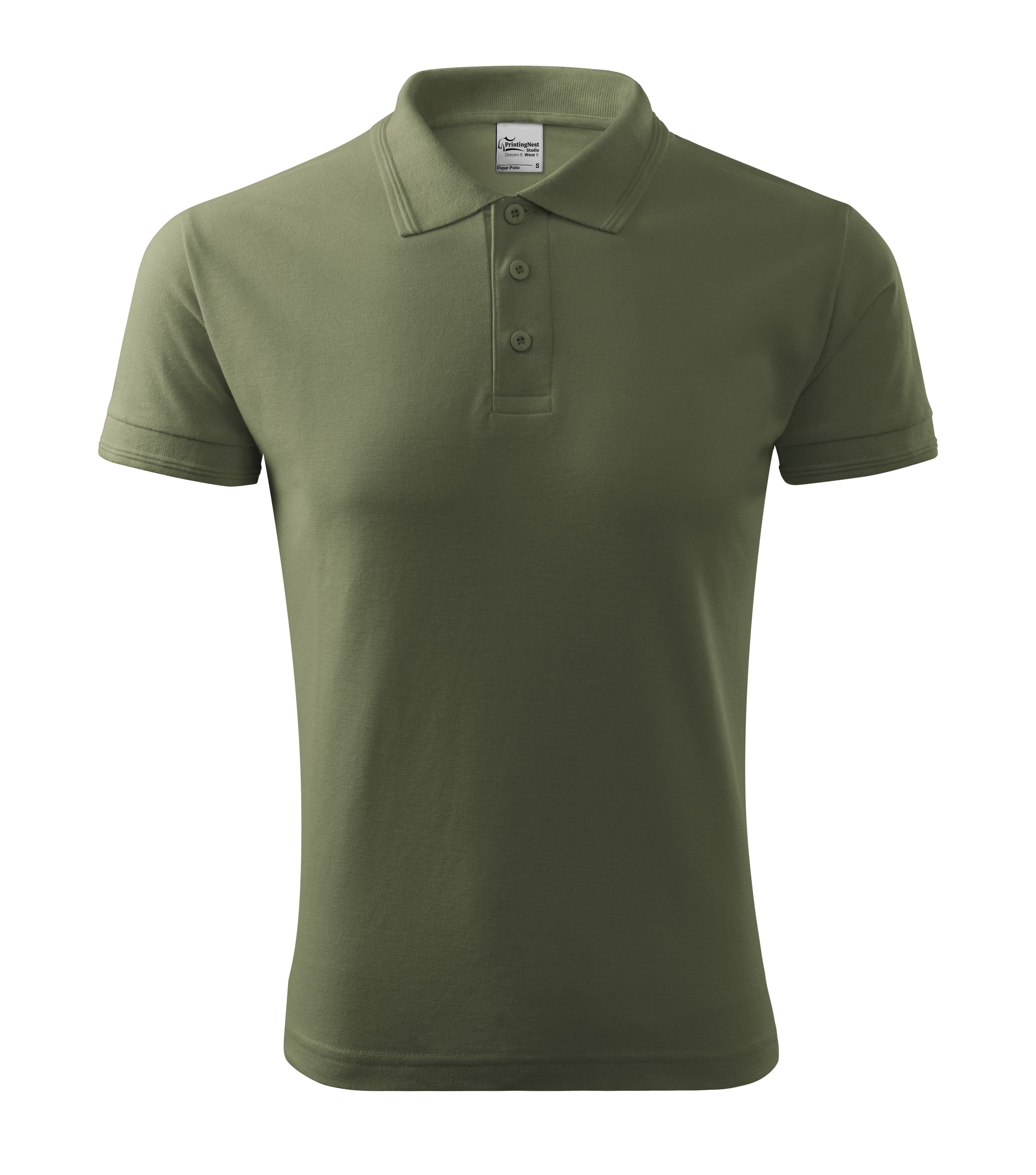 Solvante - Poloshirt Herren 65% Baumwolle 35% Polyester FREE - F03 in Khaki