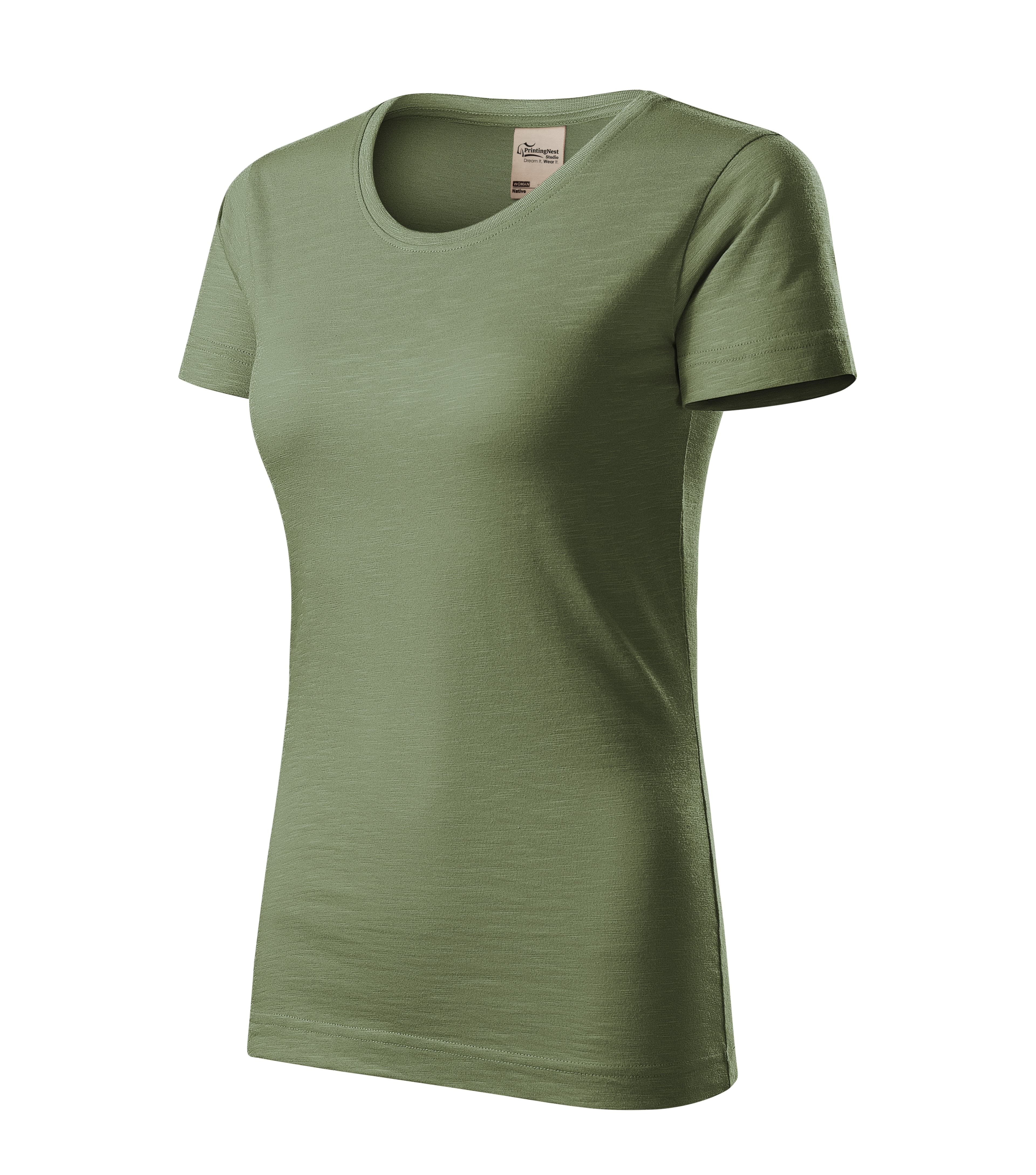 Breezeform - T-Shirt Damen 100% Bio-Baumwolle GOTS - 174 in Khaki