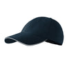 Cap unisex contrast 100% cotton - 306 - Navy blue